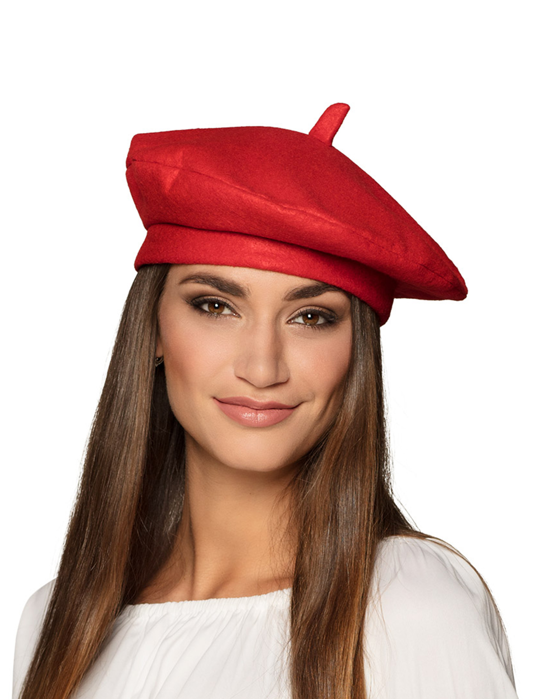 Béret basque rouge adulte