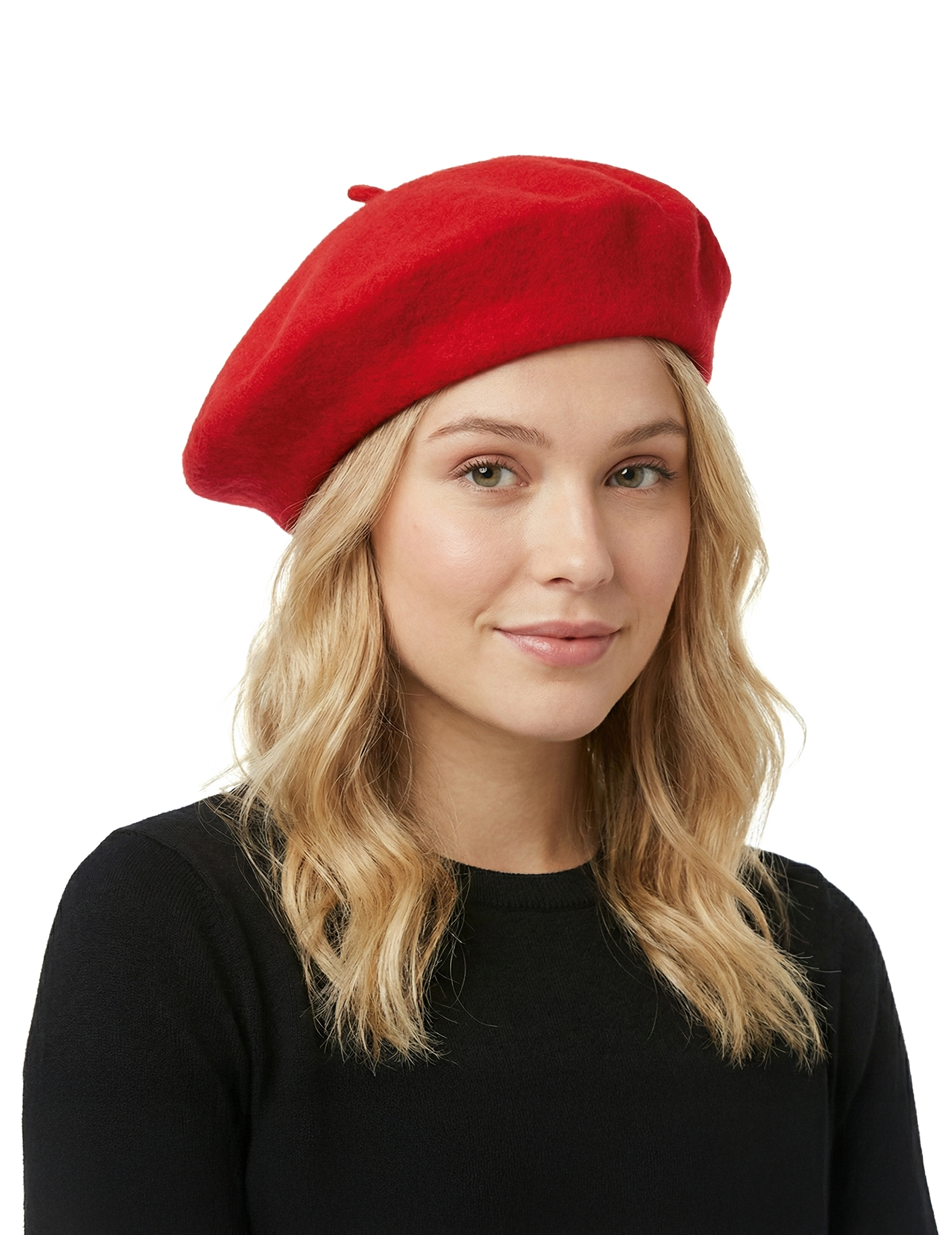Béret basque rouge adulte
