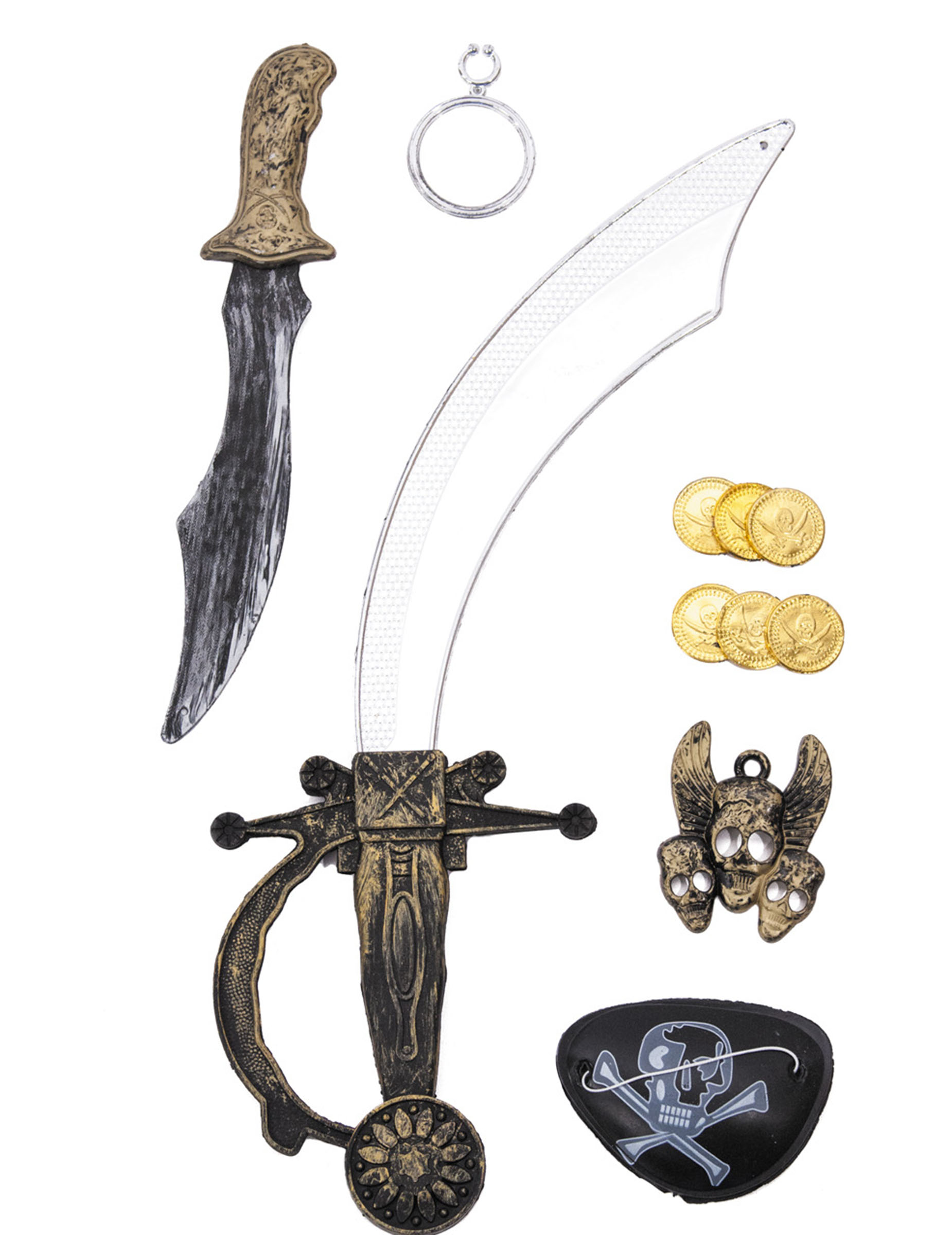 Kit pirate corsaire enfant en plastique