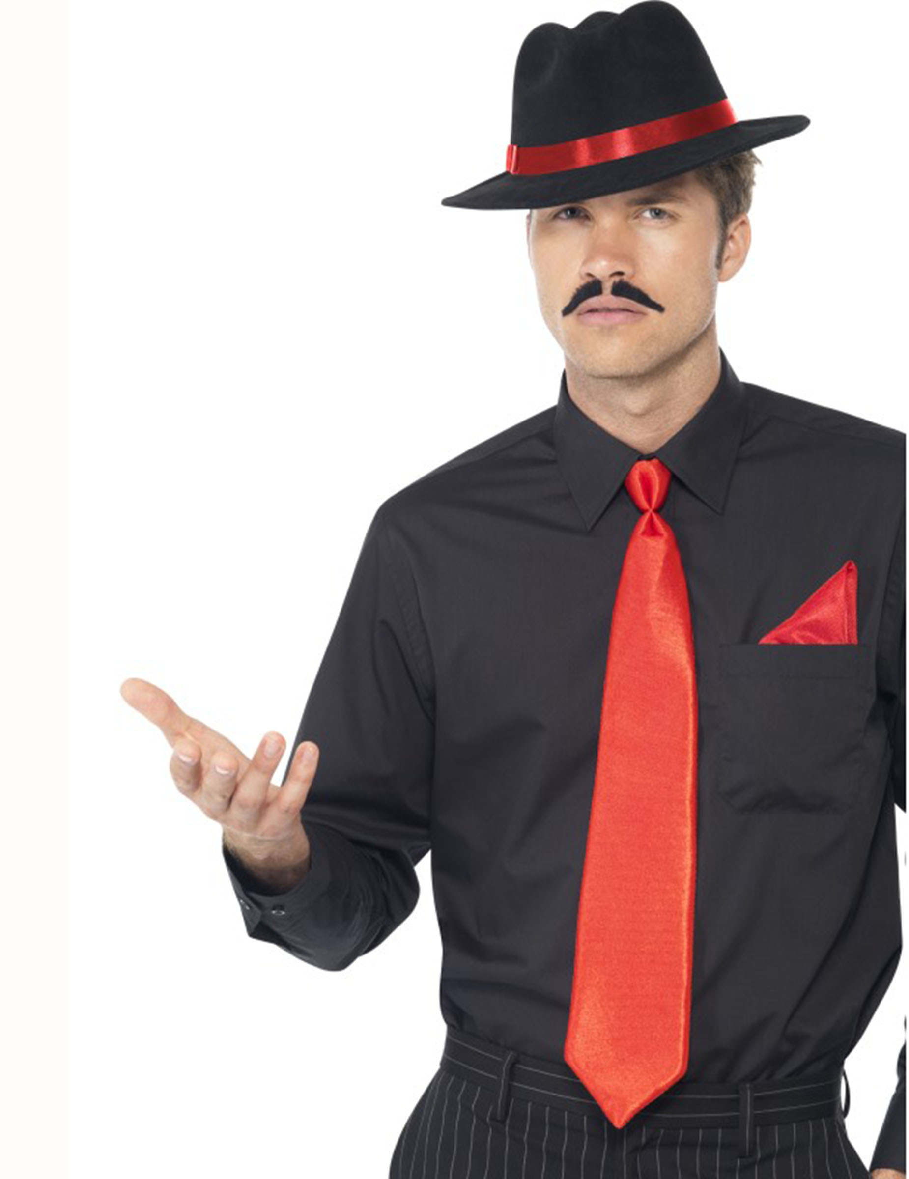 Kit gangster rouge adulte