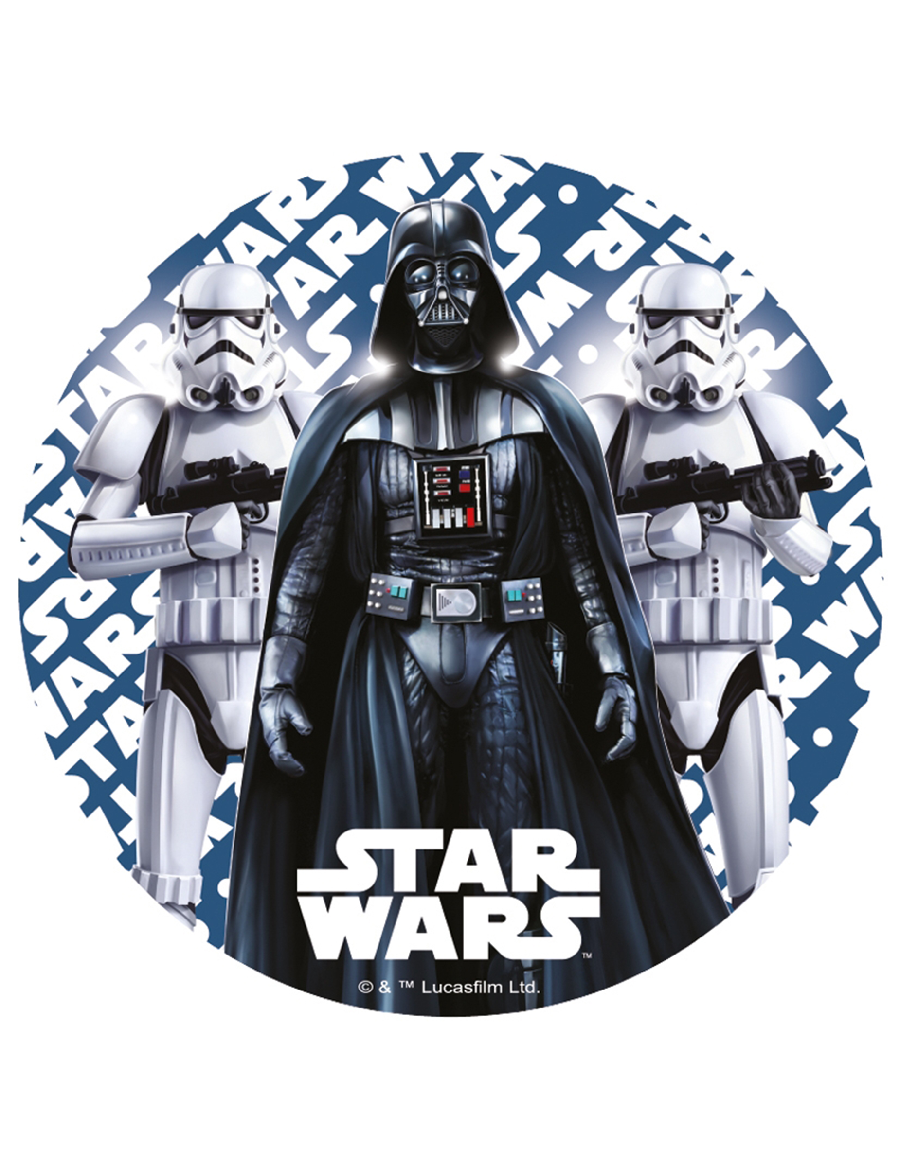 Disque en sucre Dark Vador - Star Wars