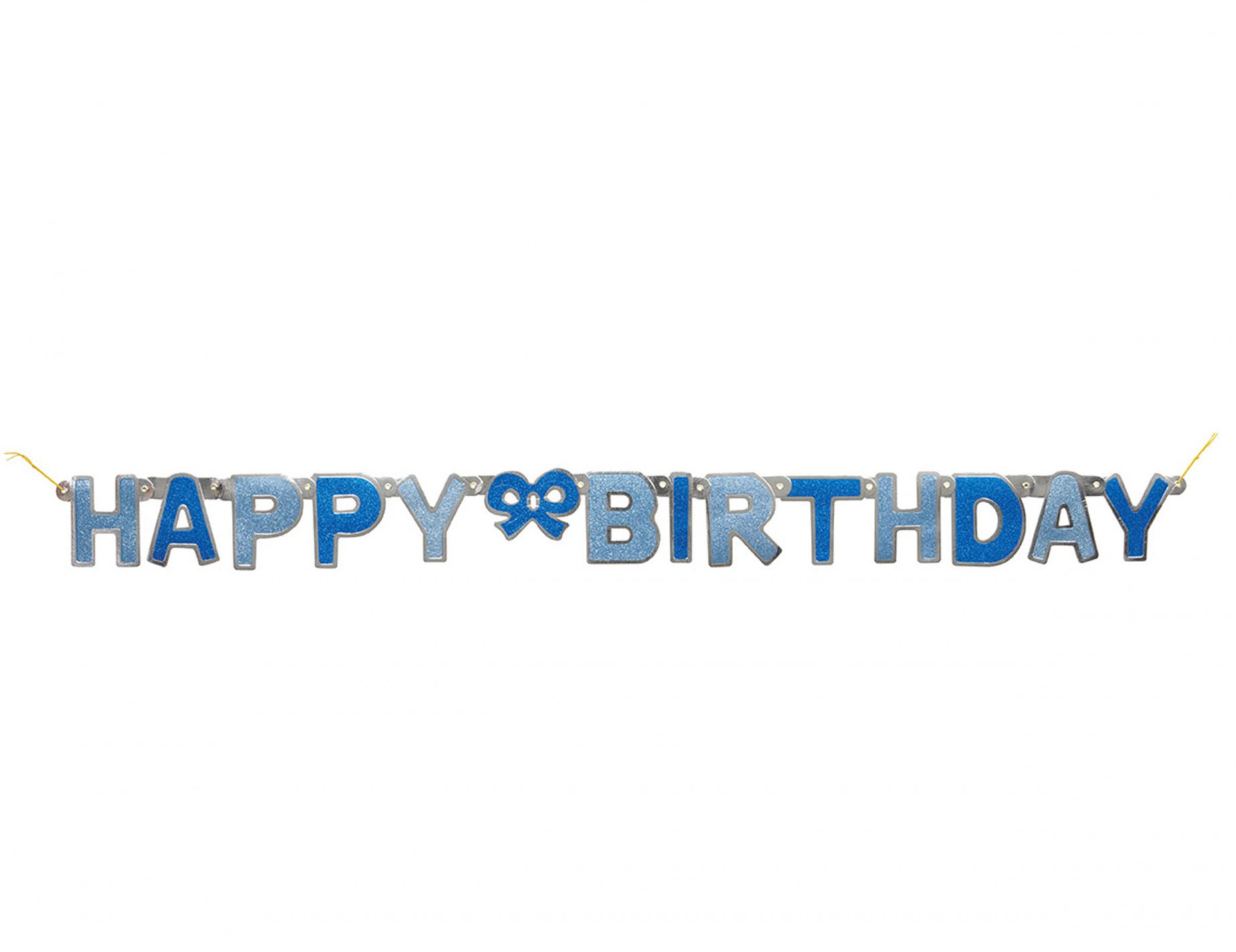 Guirlande articulée Happy birthday bleu 1.27 mètres
