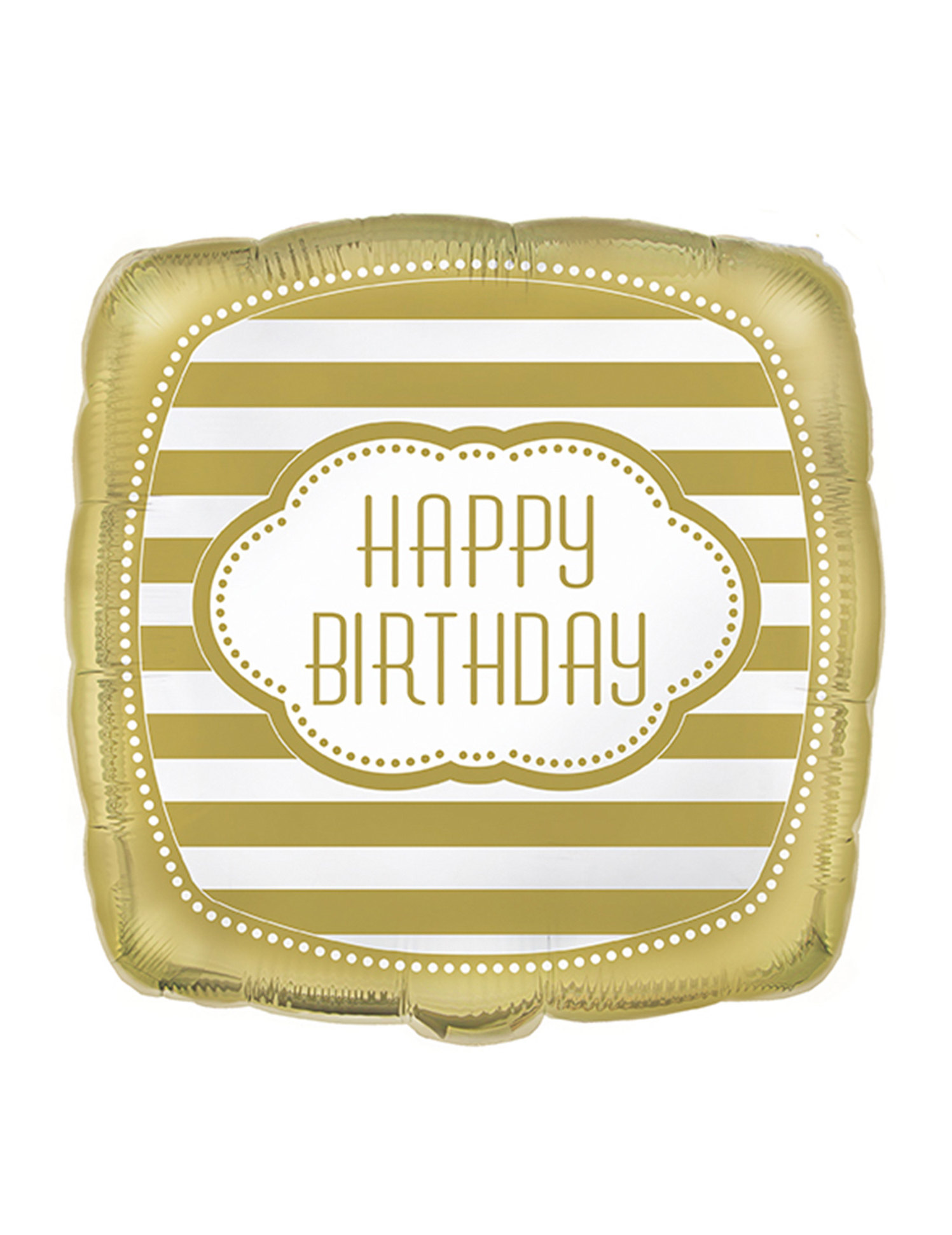 Ballon aluminium anniversaire doré 45 cm