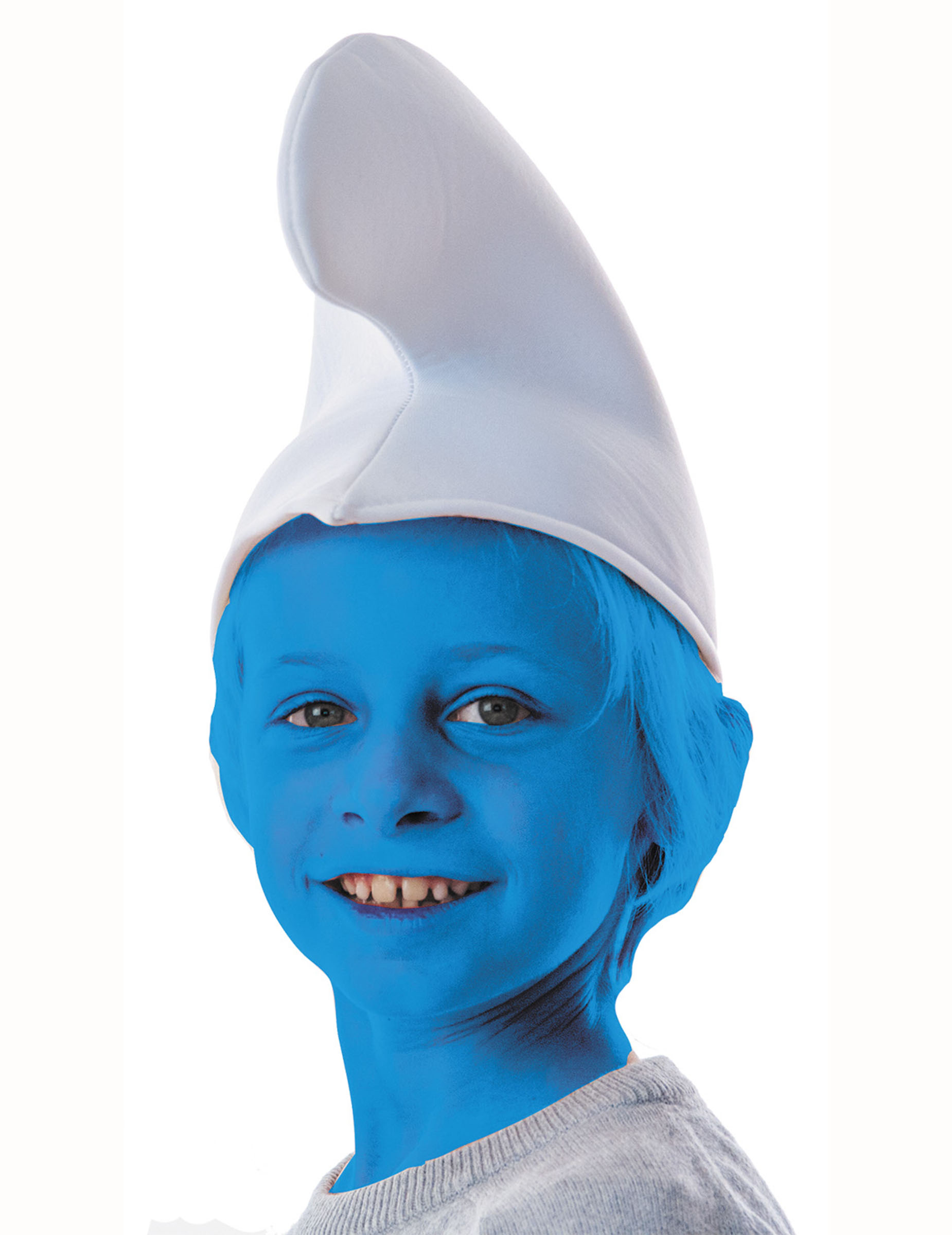 Bonnet petit lutin blanc enfant