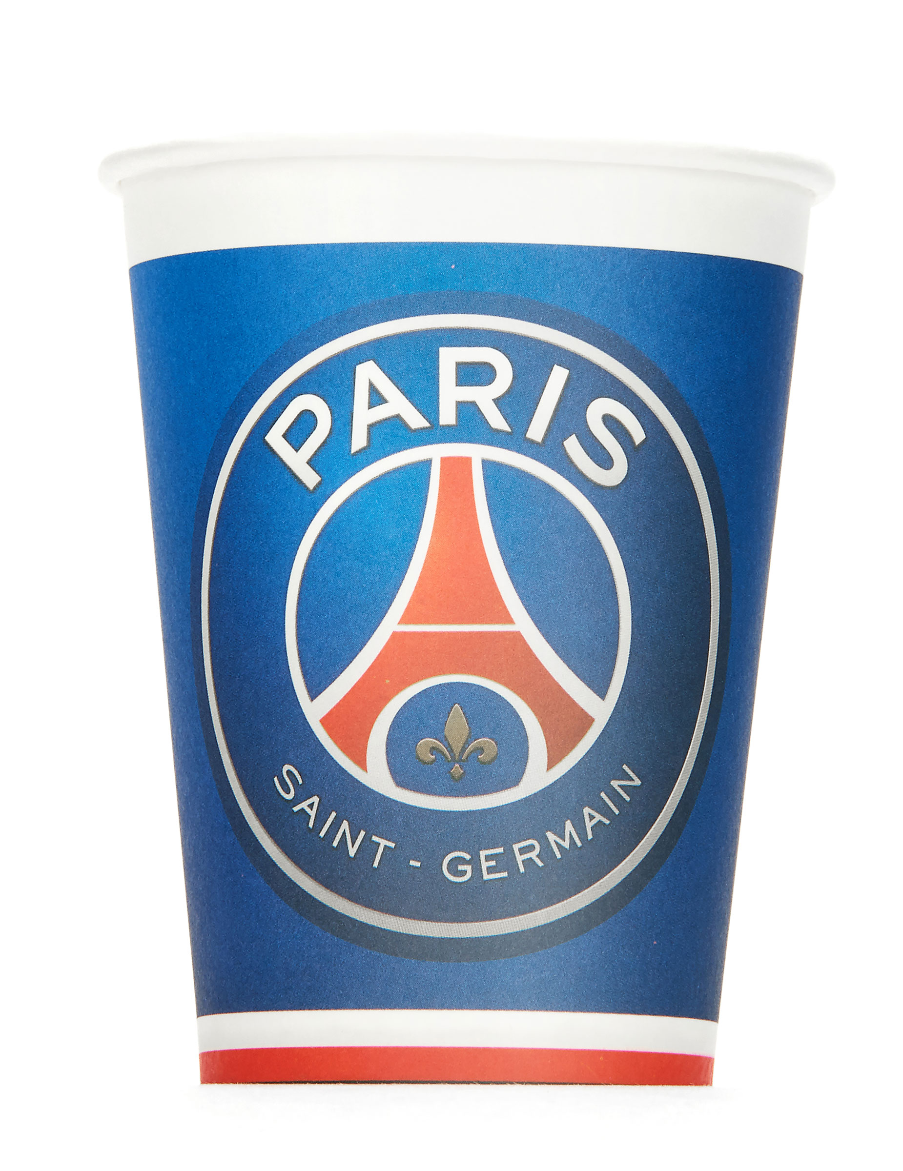 6 Gobelets en carton PSG 25 cl