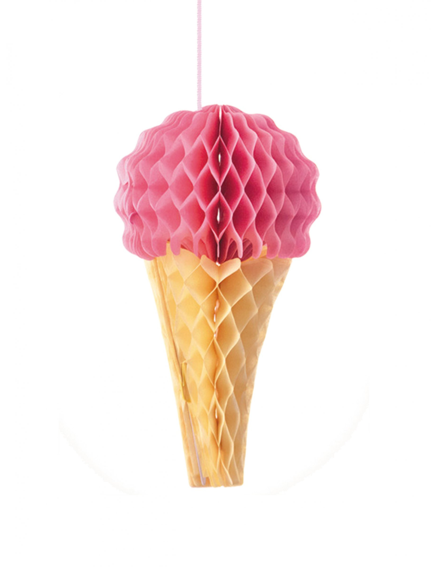 Décoration glace alvéolée 20 cm