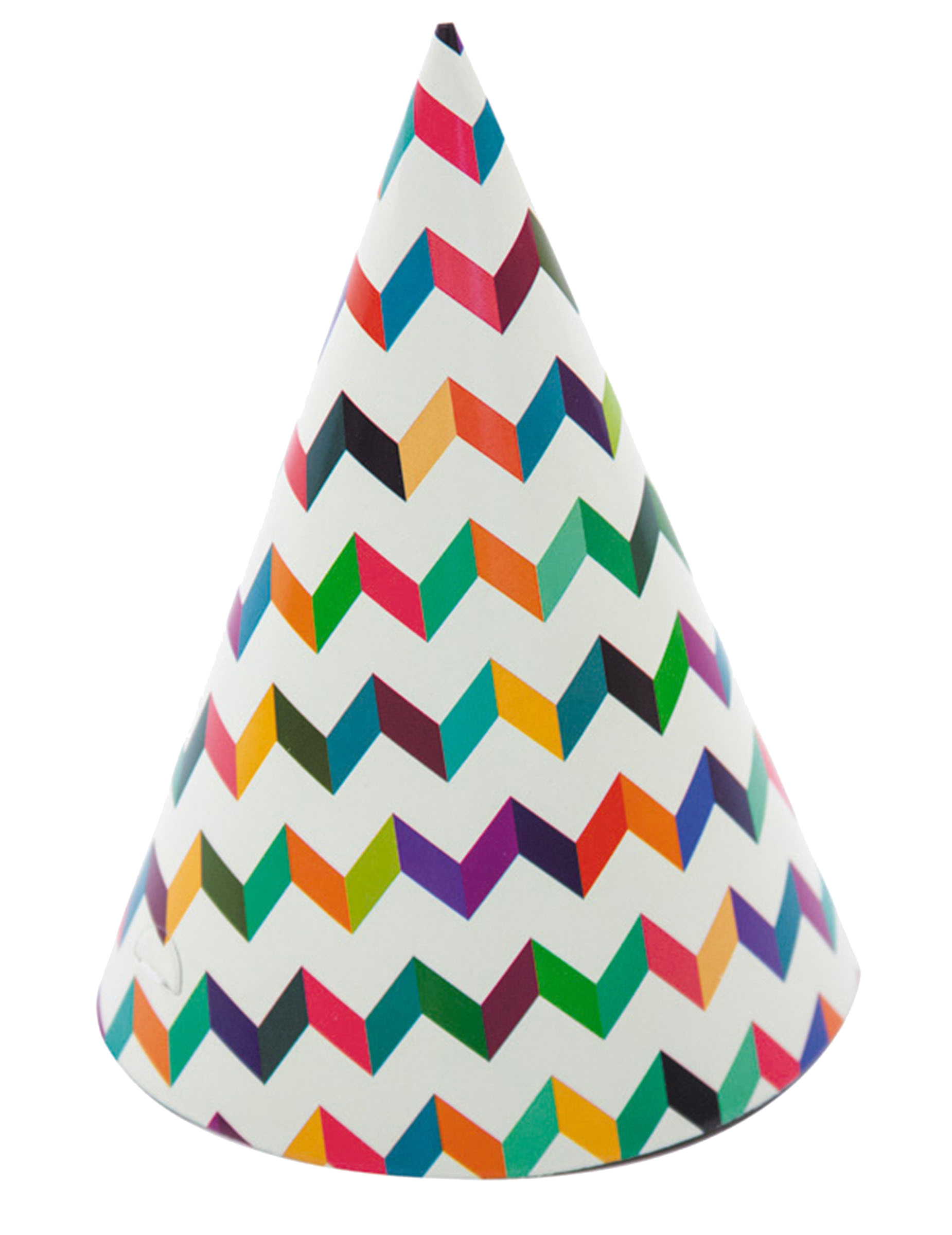 6 Chapeaux de fêtes trendy multicolores