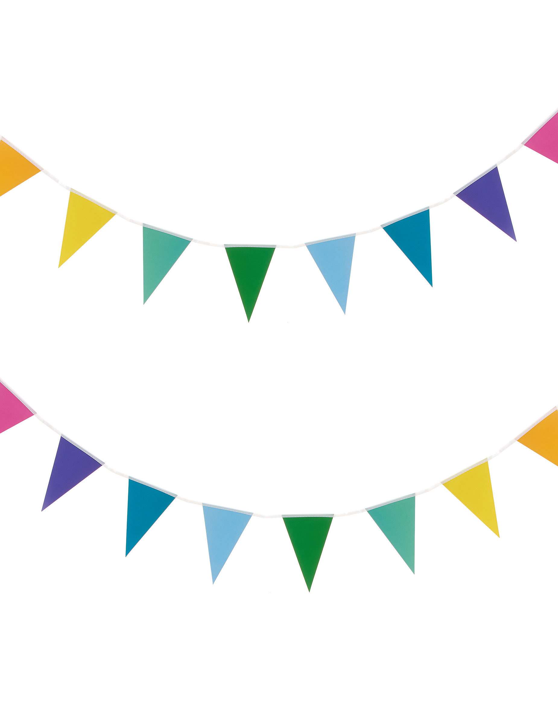 Guirlande petits fanions multicolores 2 m
