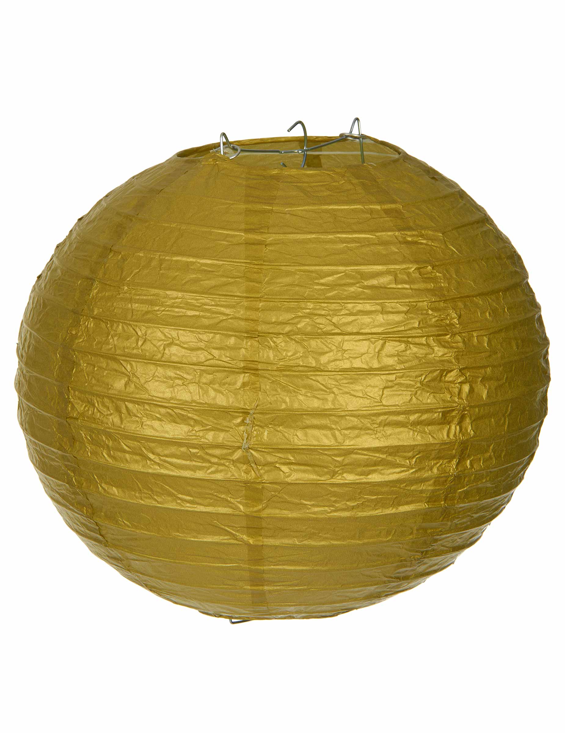 Lanterne japonaise dorée 25 cm