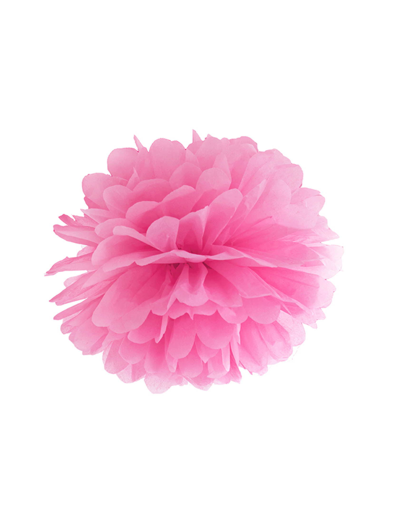 Pompon à suspendre en papier fuchsia 25 cm