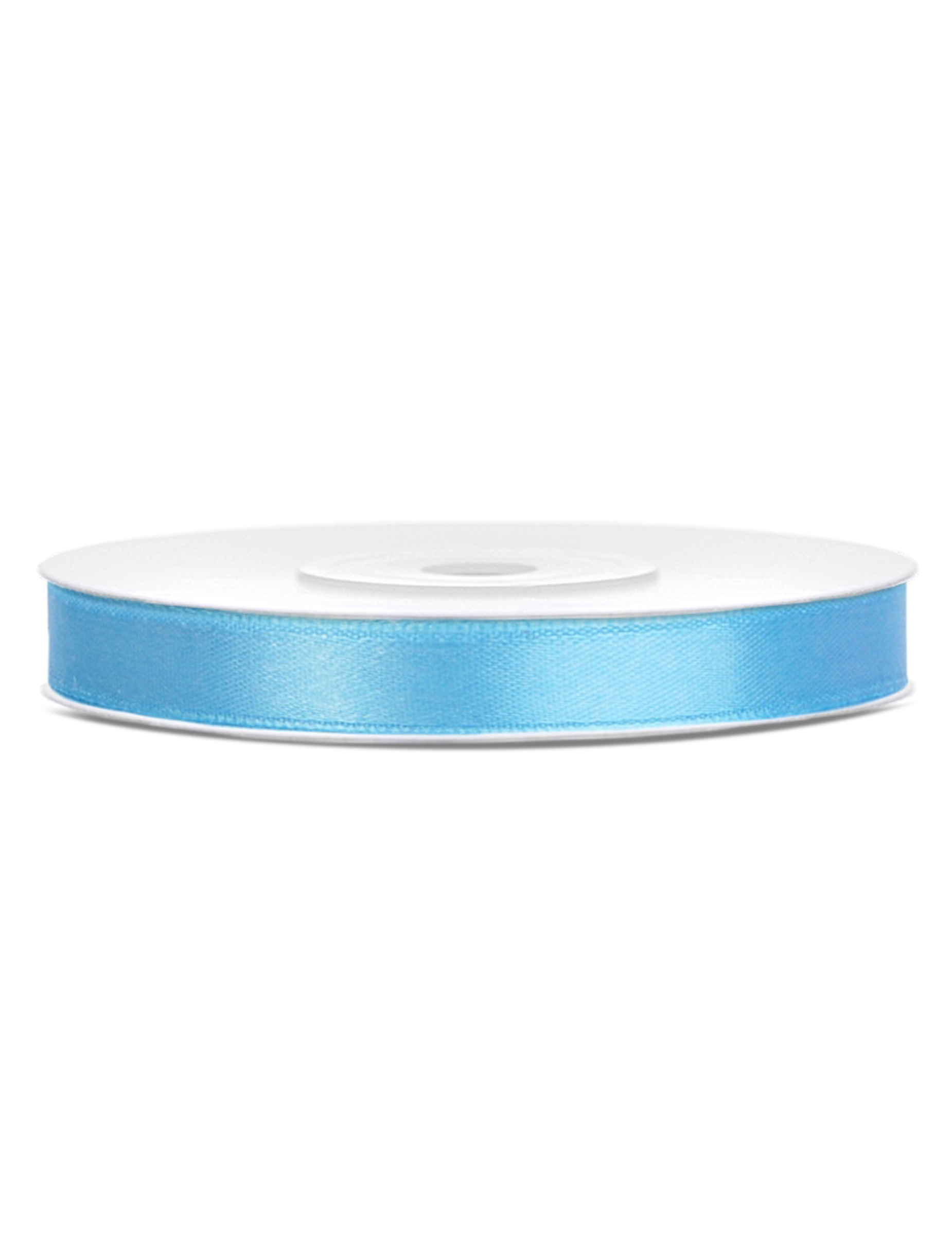 Ruban satin 6 mm bleu ciel 25 mètres