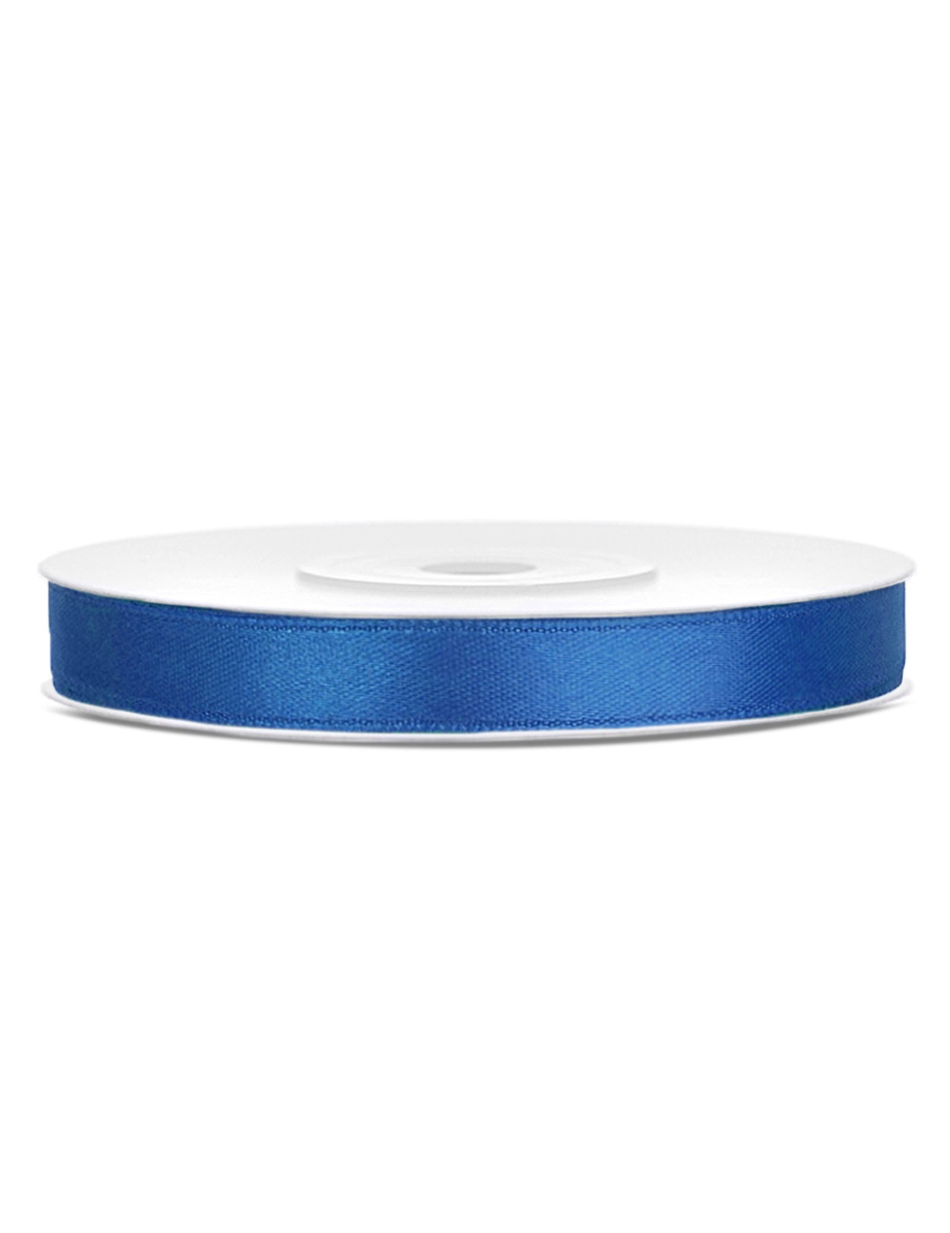 Ruban satin bleu roi 0.6 cm x 25 m