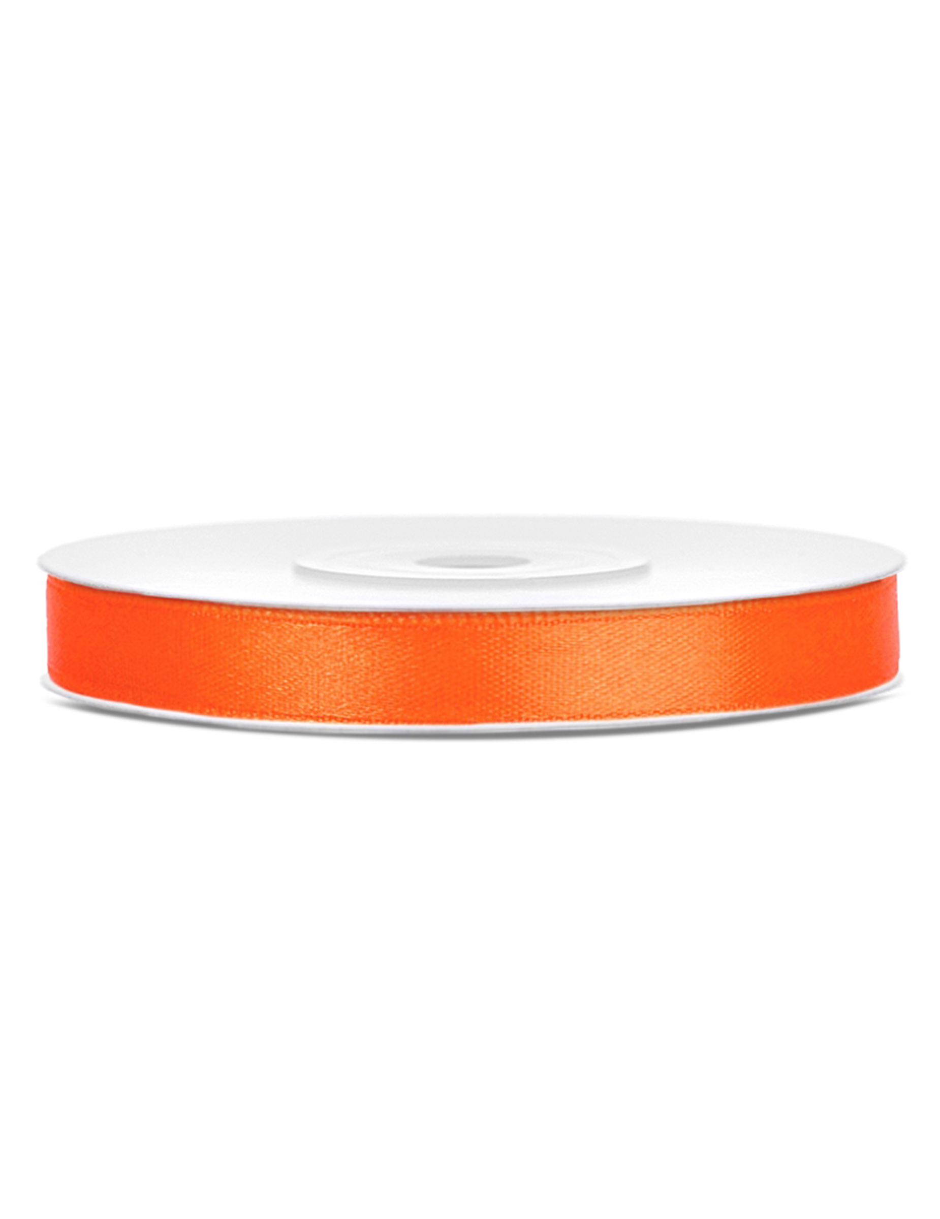 Ruban satin 6 mm orange 25 mètres