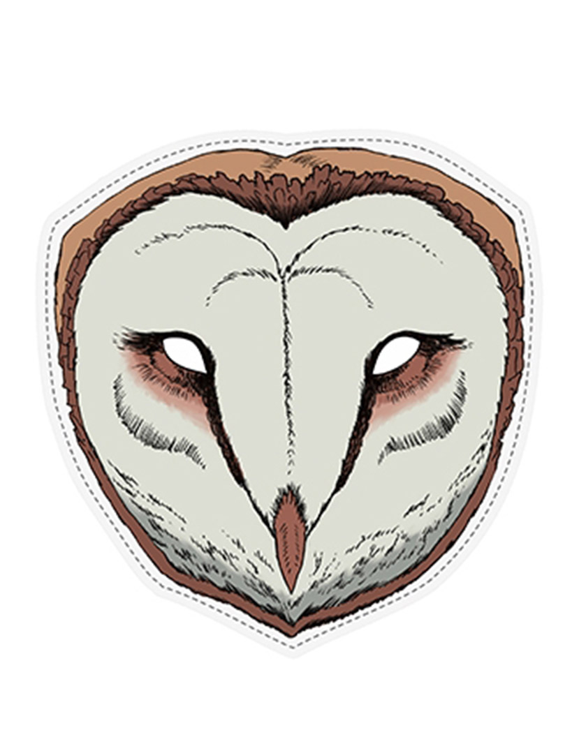 Masque papier Chouette