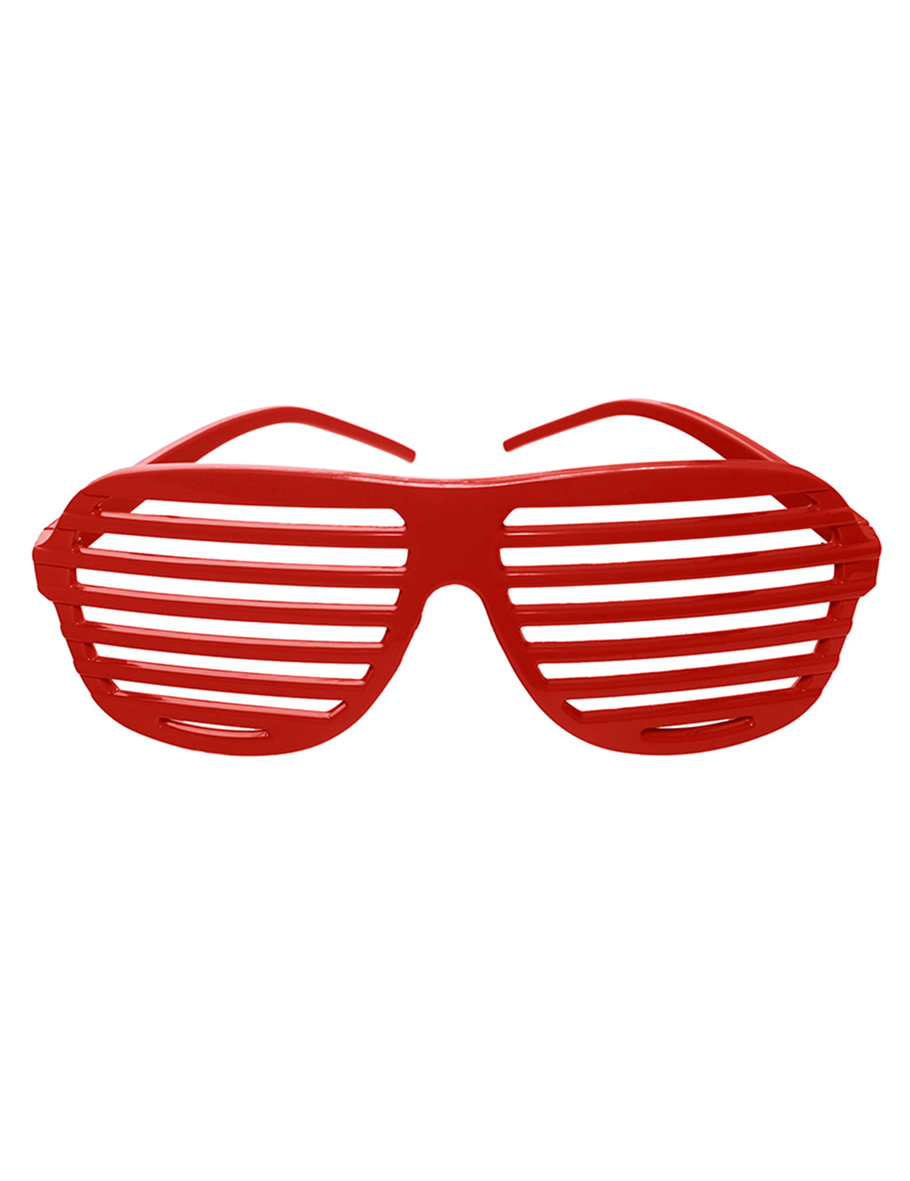 Lunettes rayées rouges