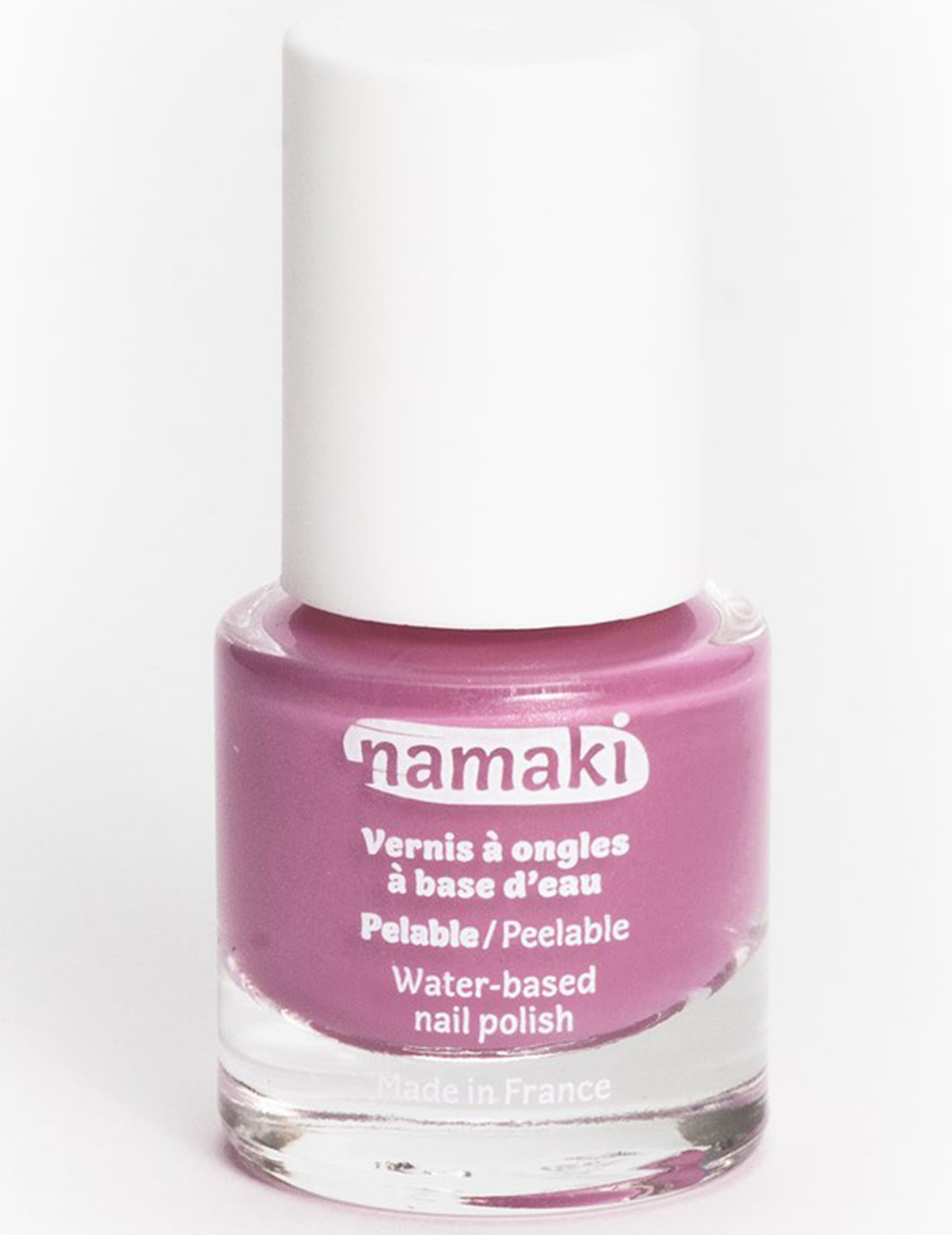 Vernis à ongles base eau pelable rose 7,5 ml Namaki Cosmetics ©