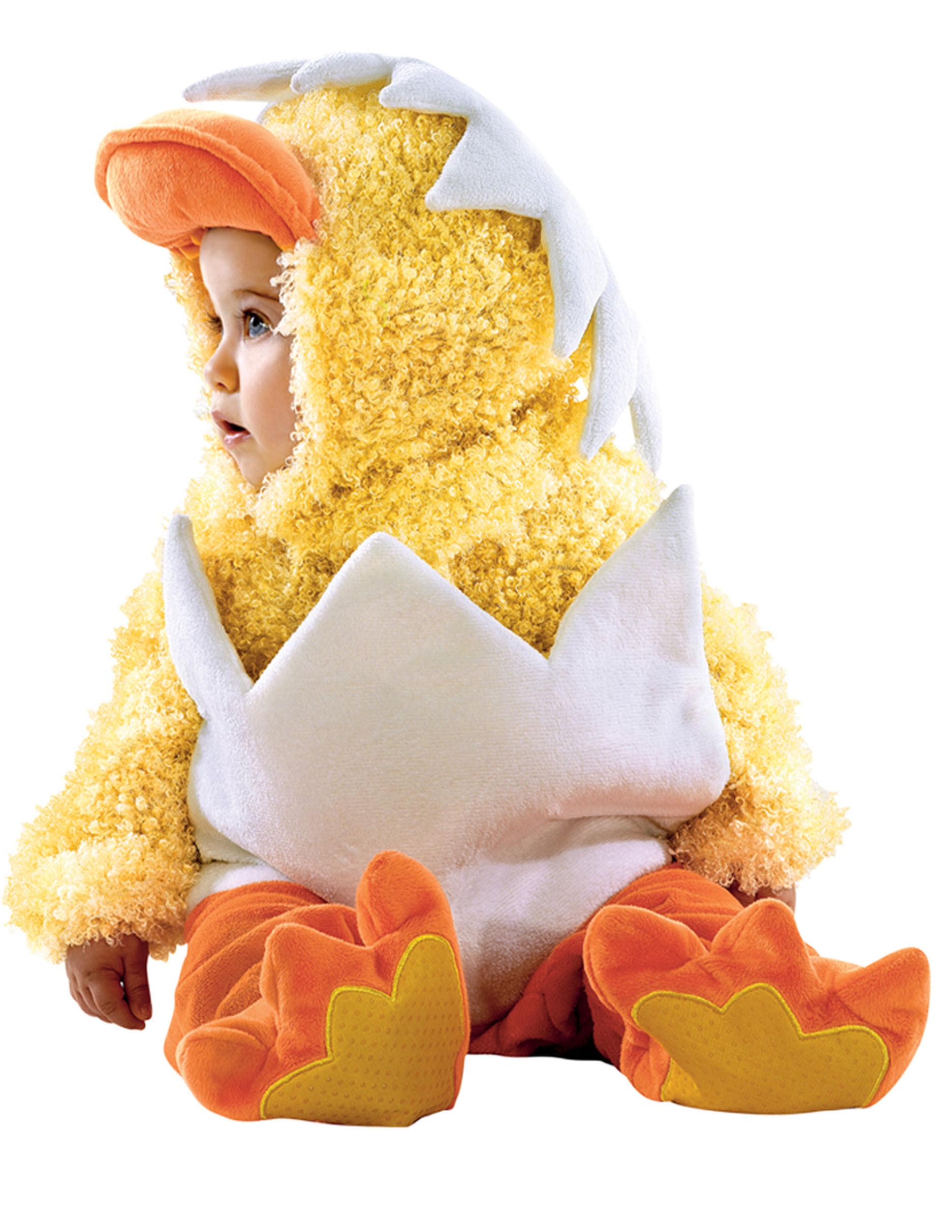 Déguisement poussin dans sa coquille bébé