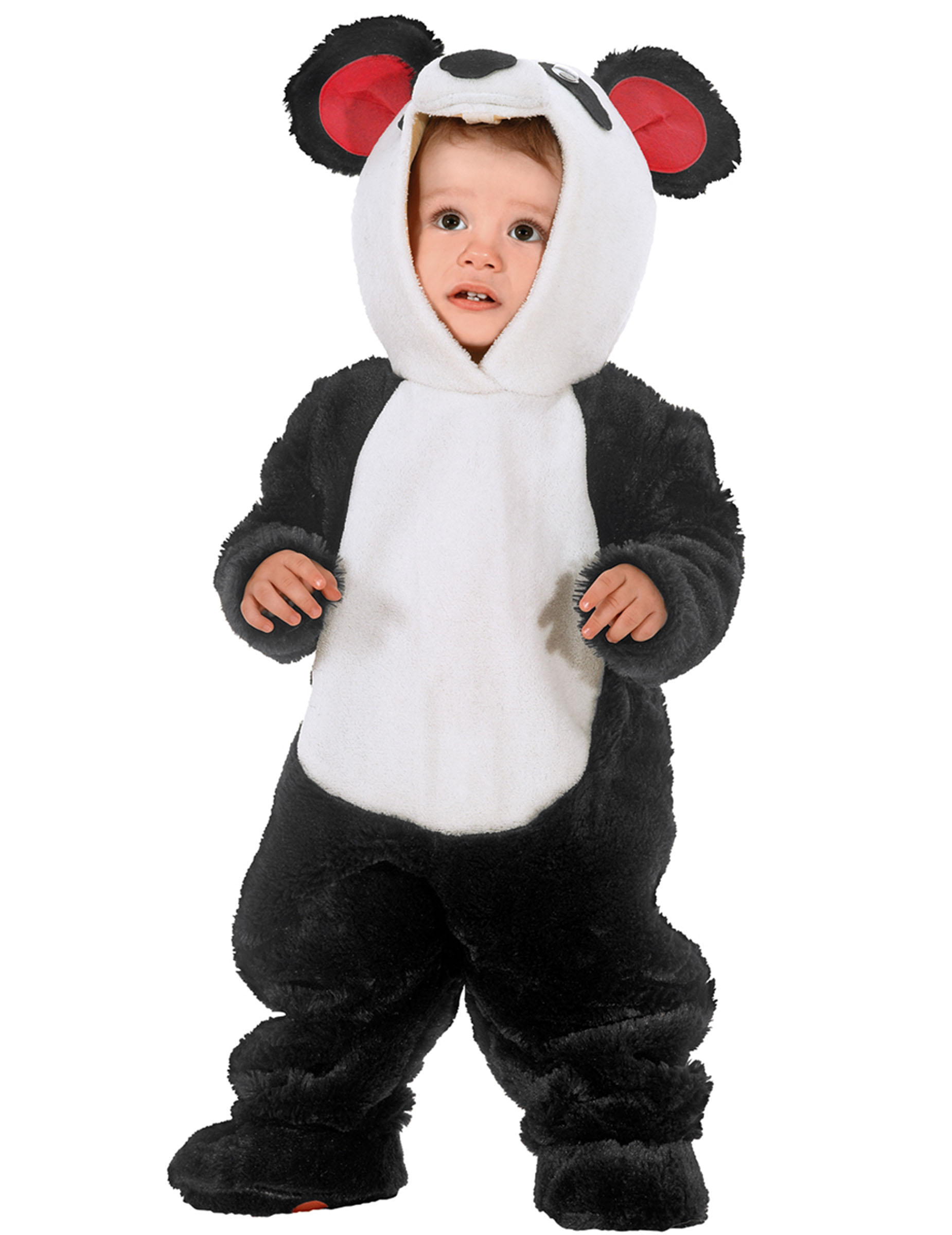 Déguisement combinaison panda bébé