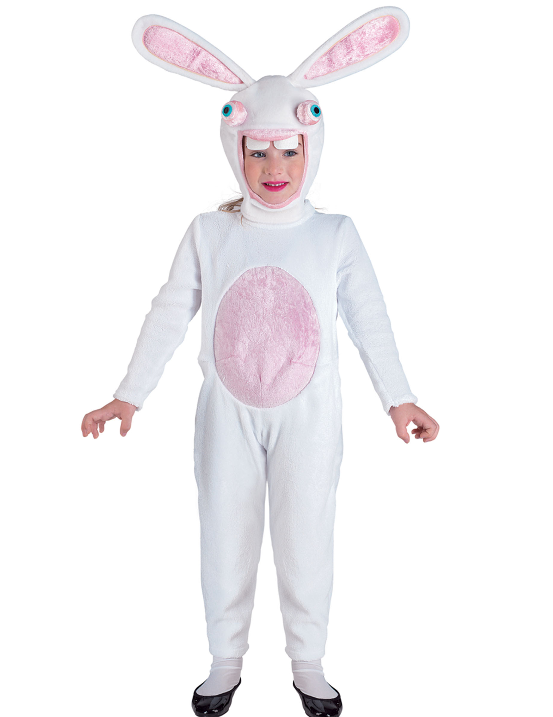 Déguisement combinaison lapin blanc stupide enfant