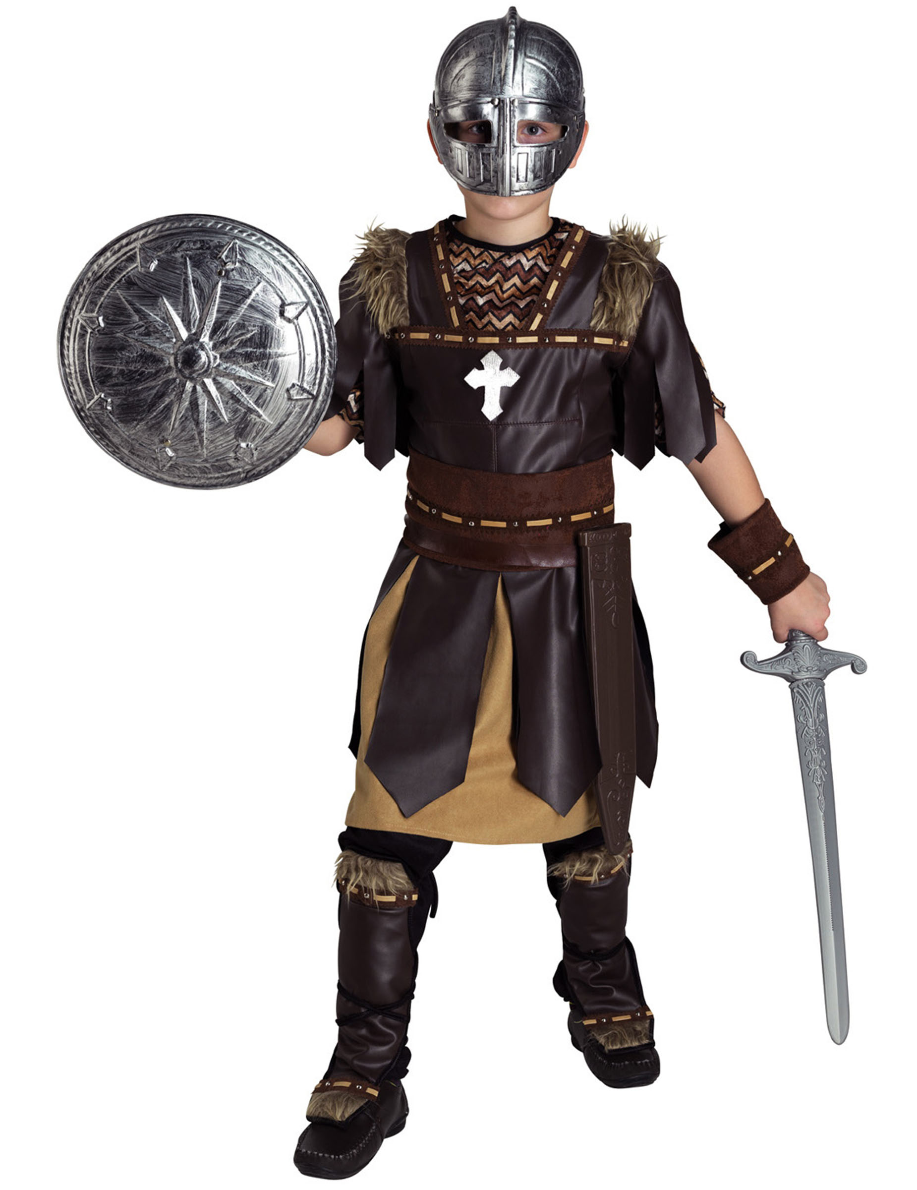 Déguisement gladiateur marron garçon
