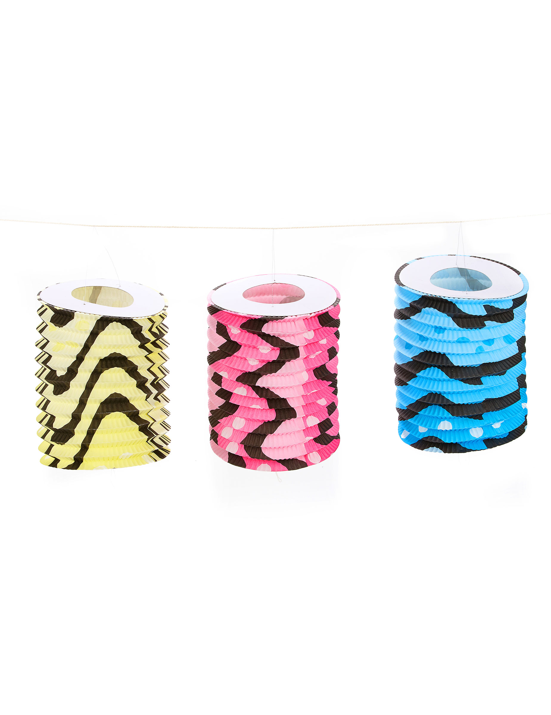 12 Lampions couleurs 16 cm