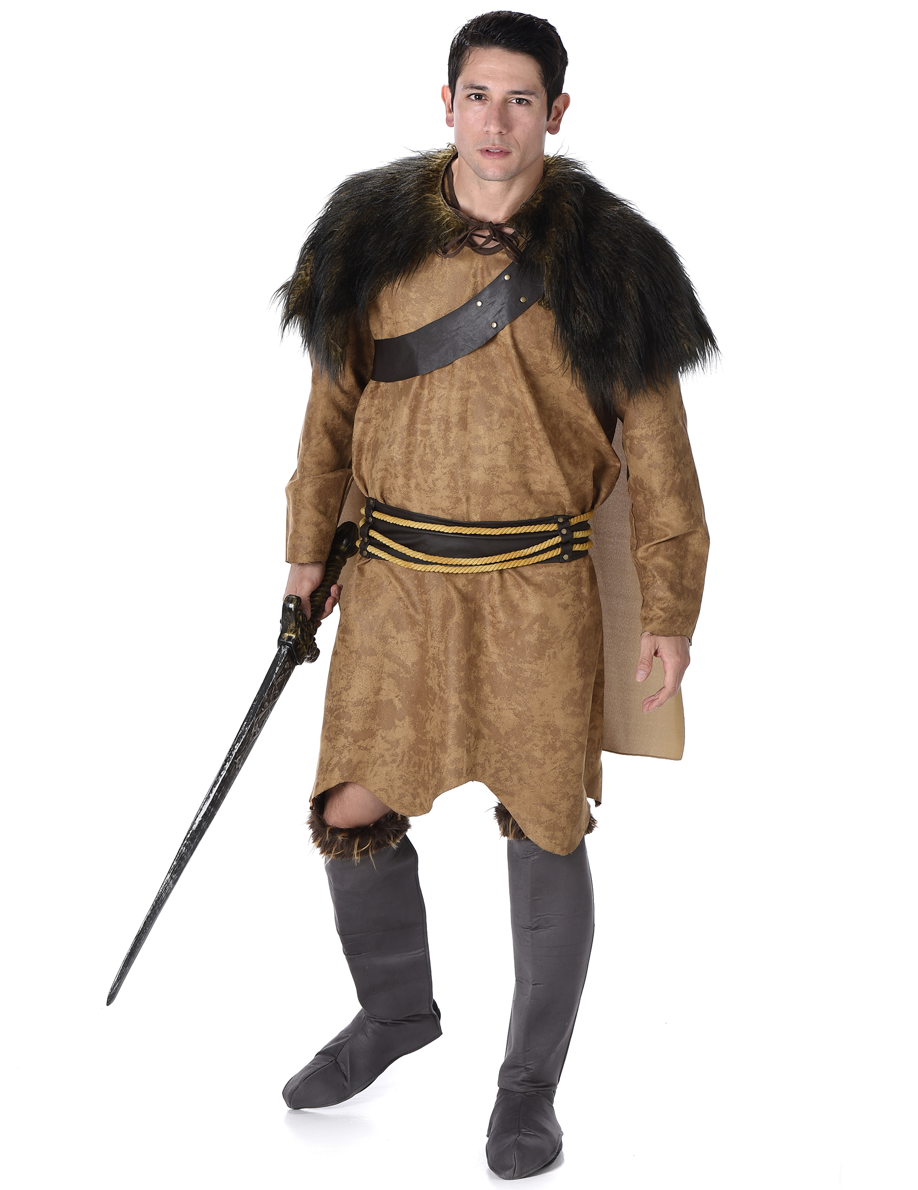 Déguisement viking marron homme
