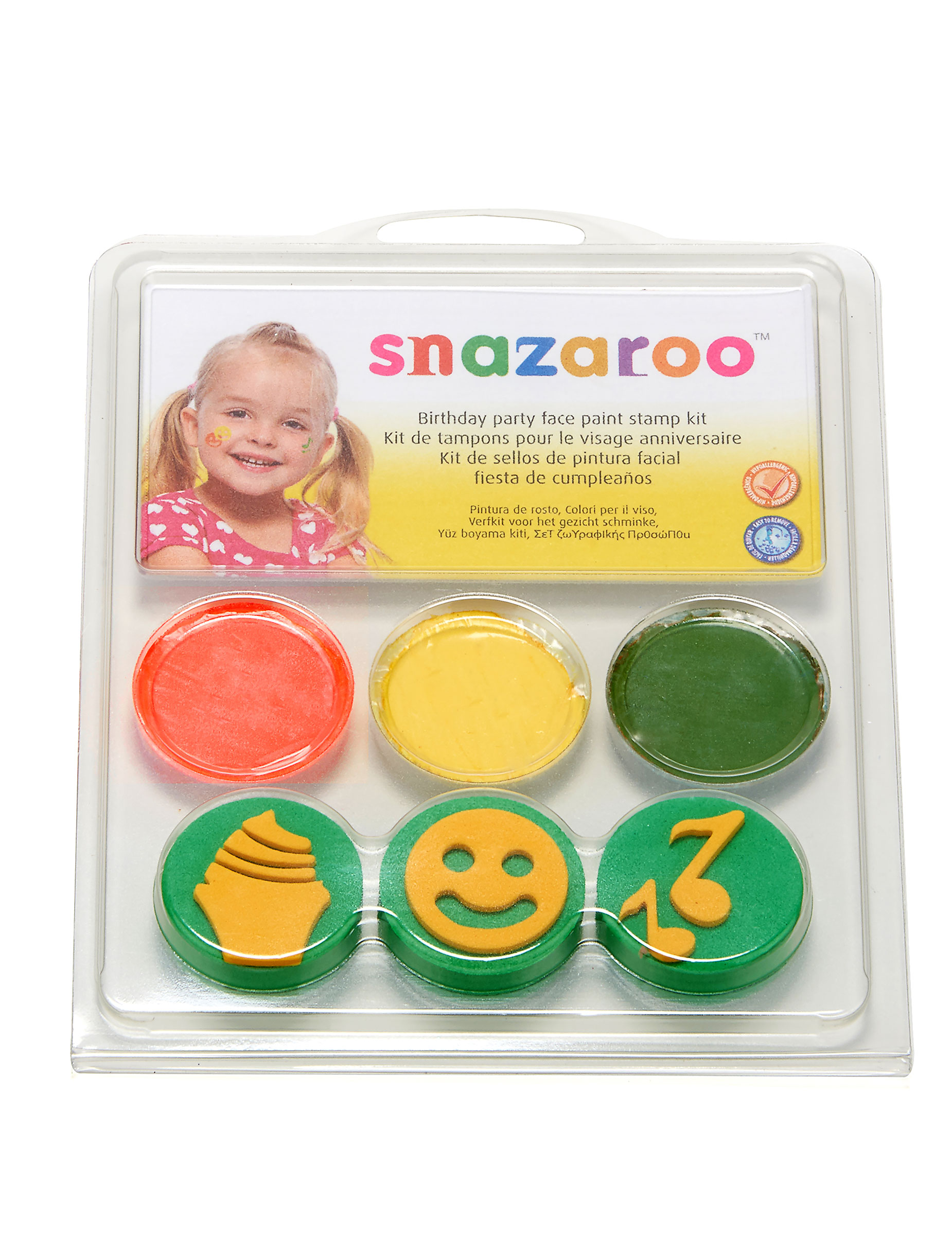 Mini kit maquillage et tampons modèle anniversaire Snazaroo