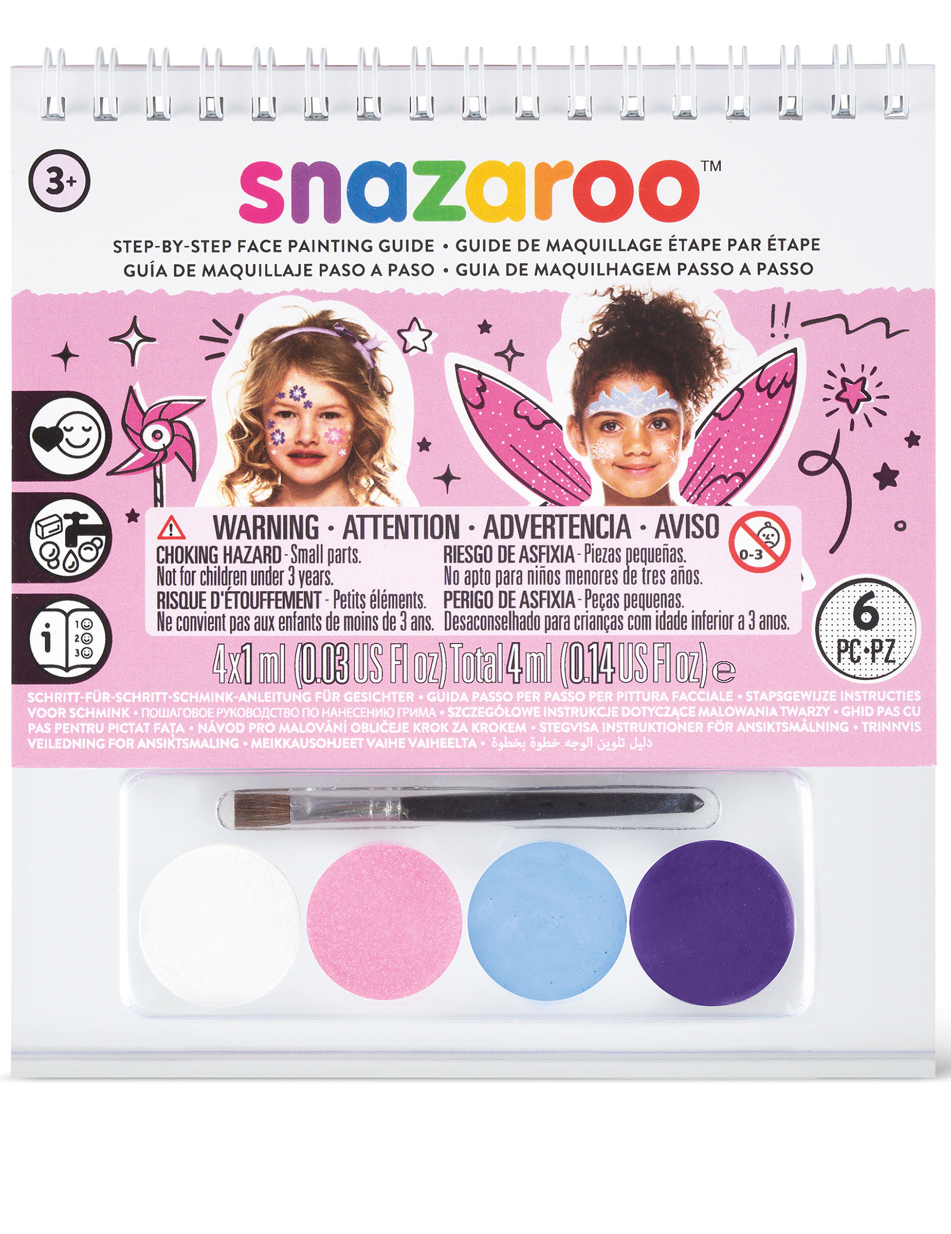 Mini kit maquillage fille Snazaroo avec livret