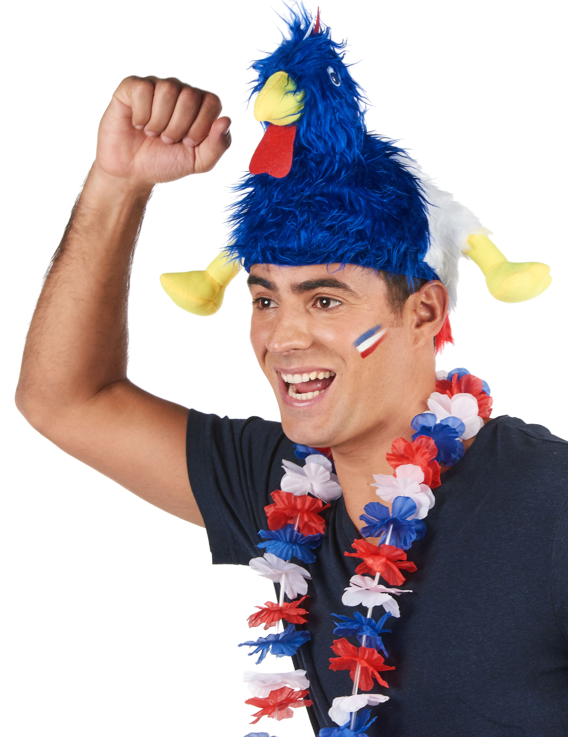 Chapeau coq supporter France adulte