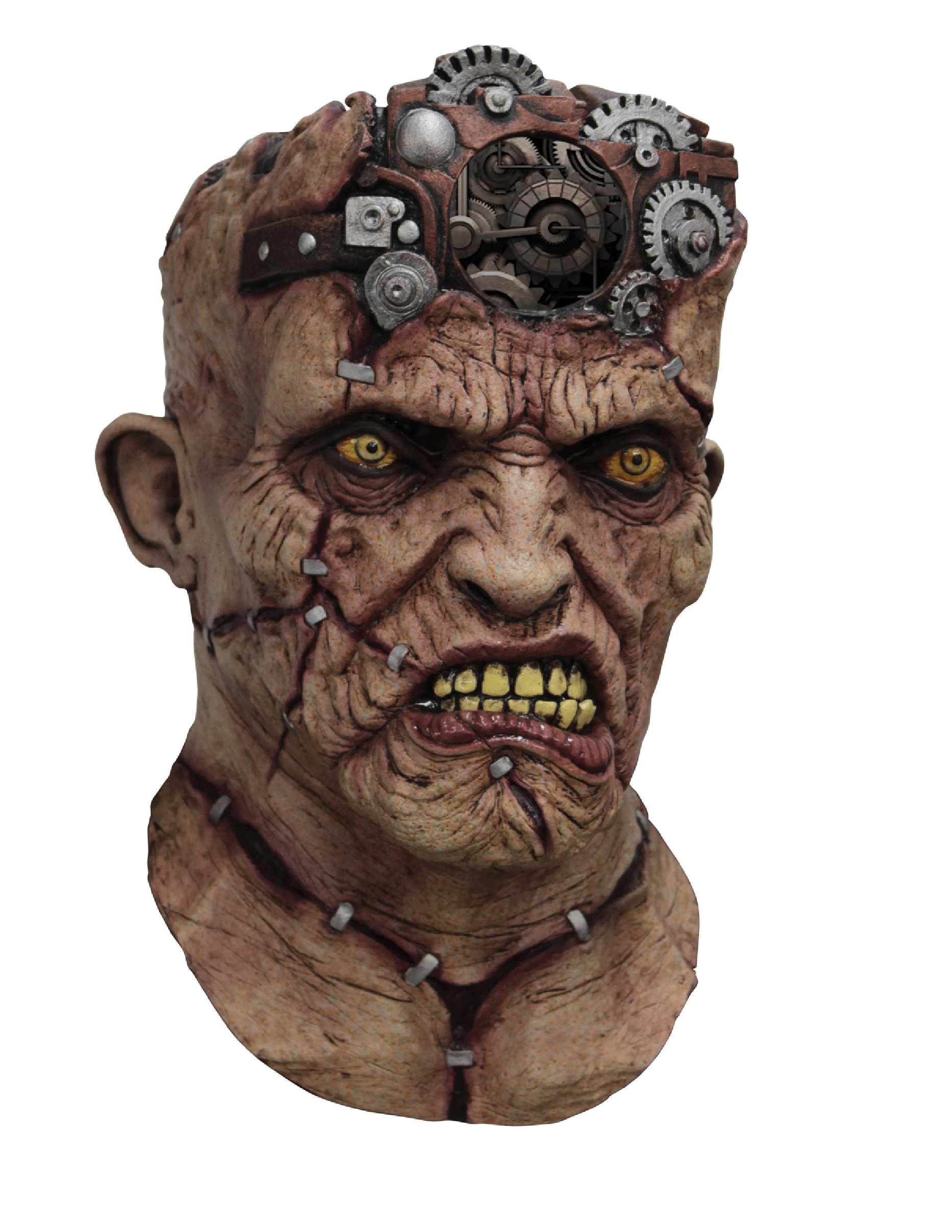 Masque intégral animé Frankenstein mécanique adulte