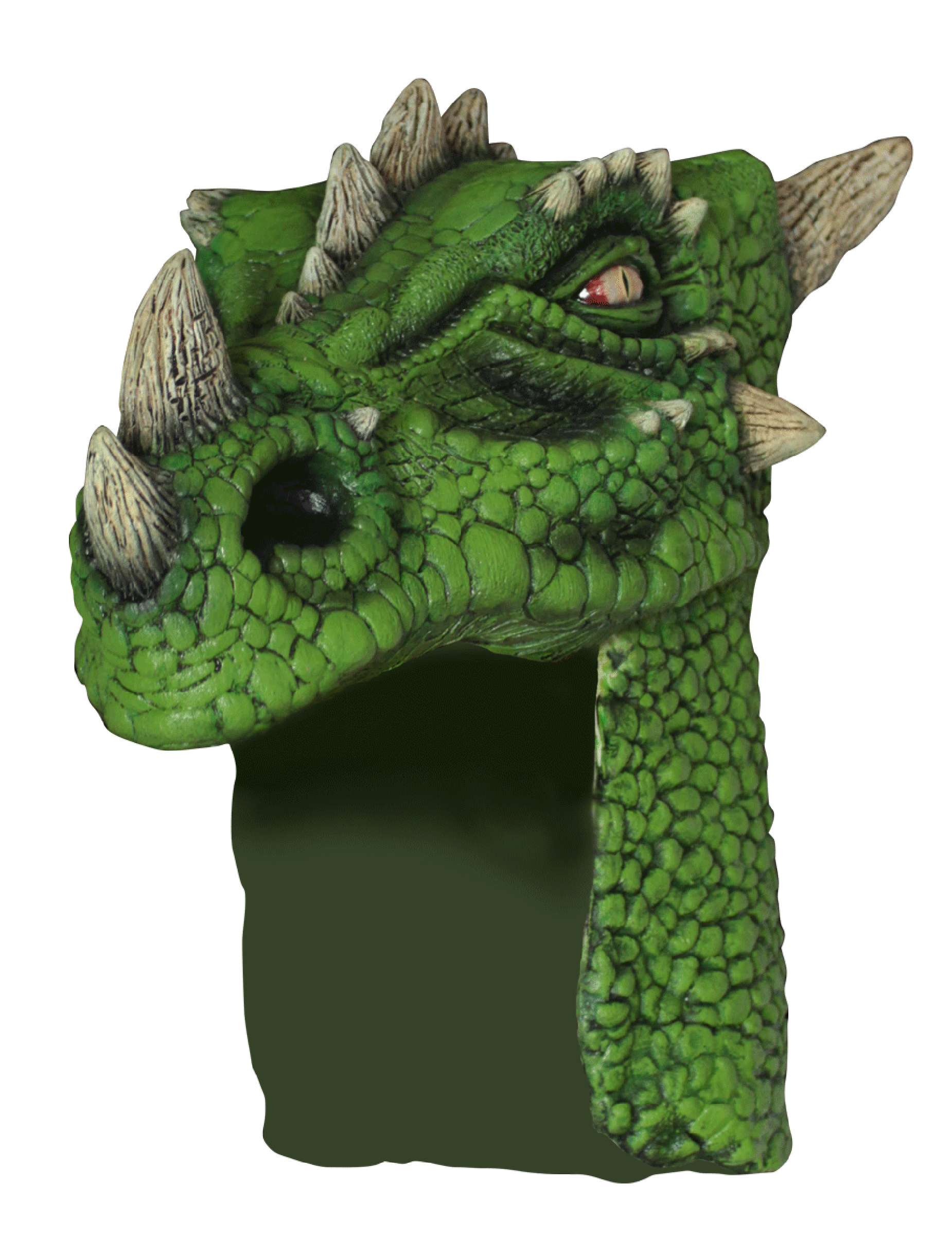 Casque dragon vert adulte