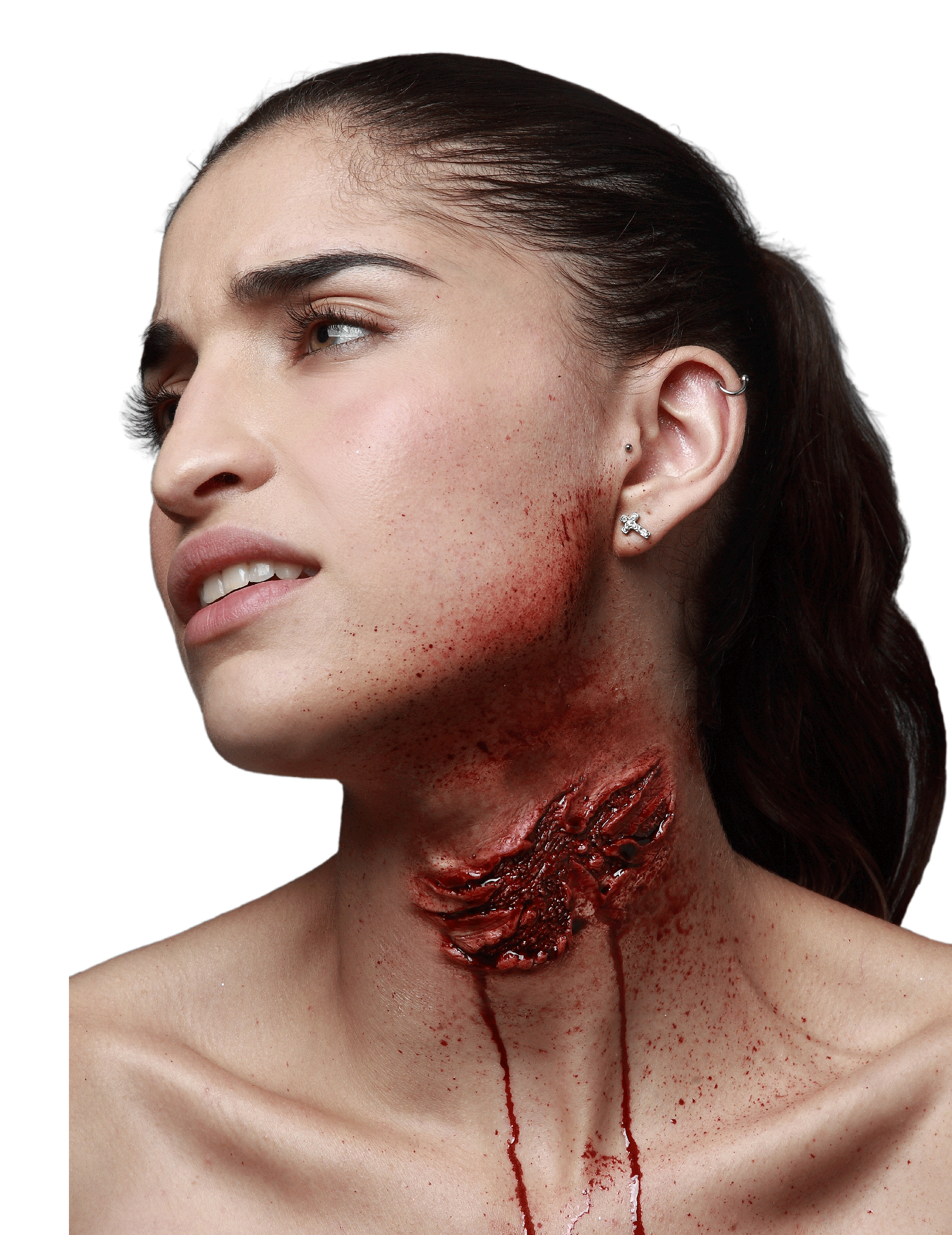 Fausse blessure morsure de zombie adulte Halloween