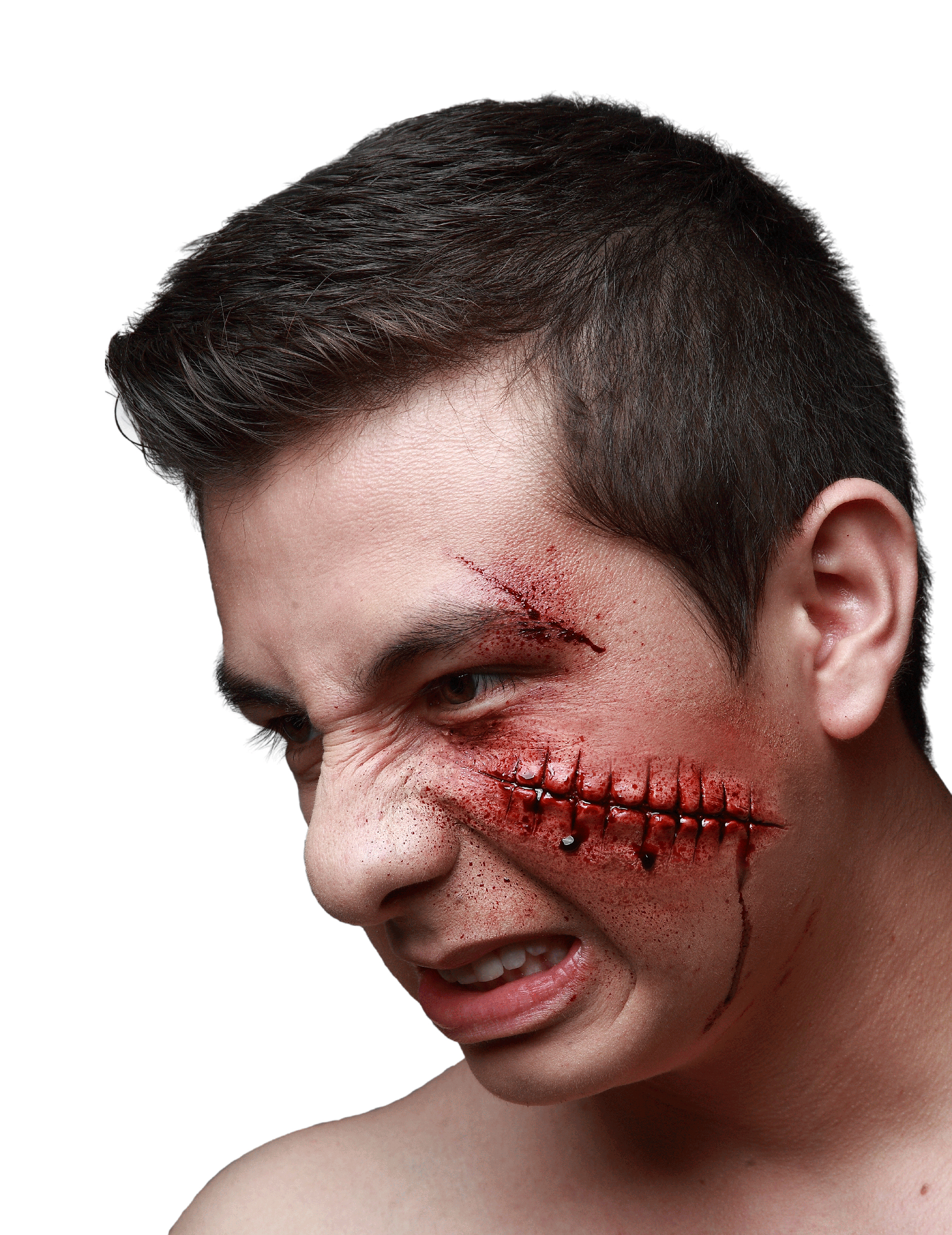 Fausse blessure points de sutures adultes Halloween