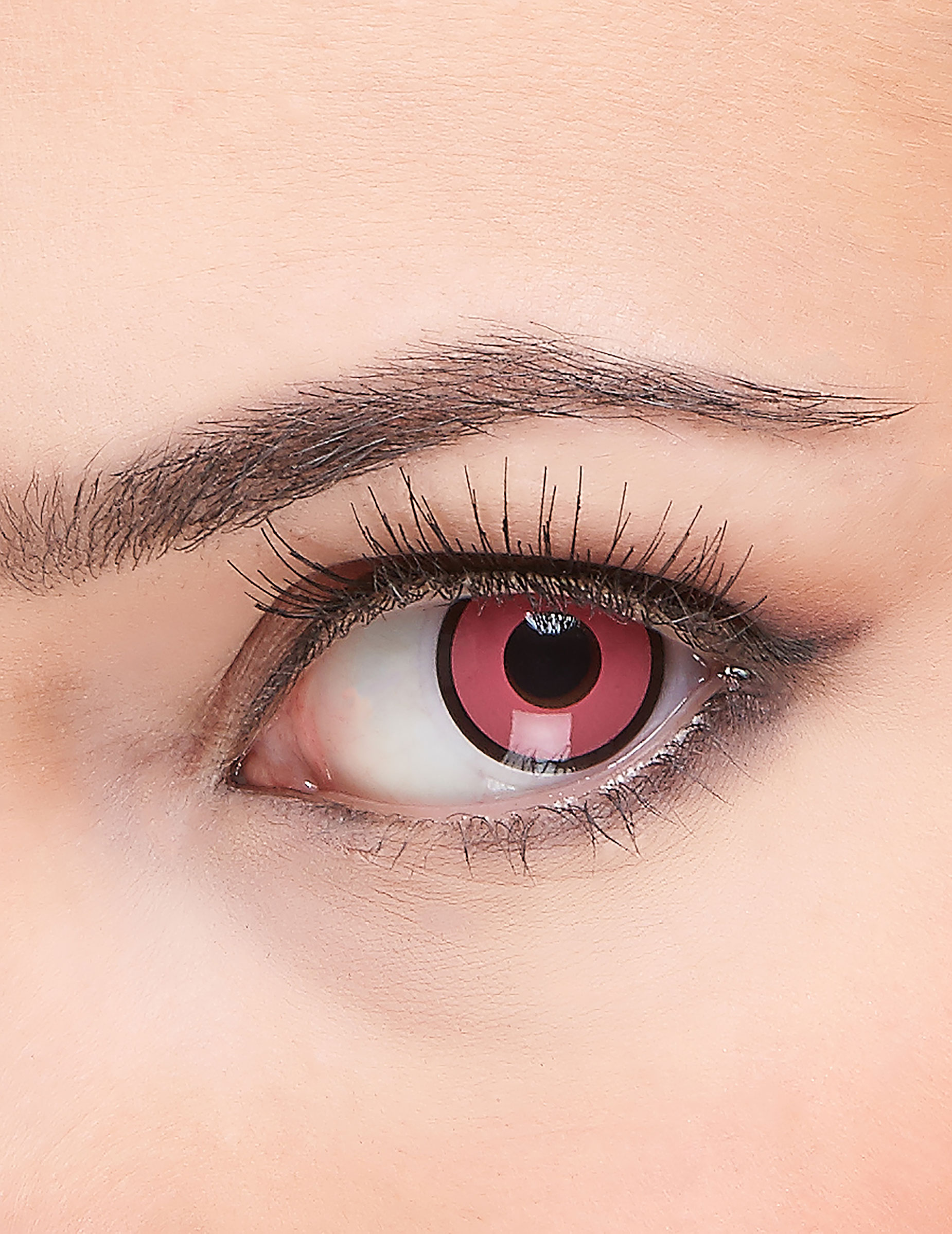 Lentilles fantaisie rose et noire adulte