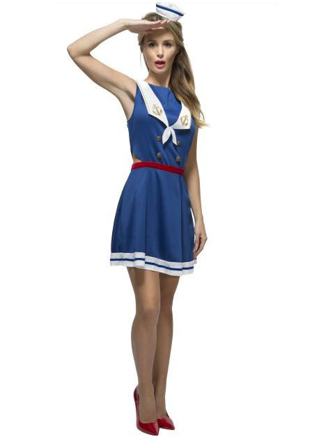 Déguisement marin dos nu sexy femme