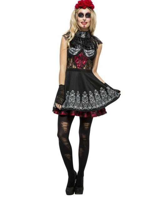 Déguisement sexy squelette femme Dia de los muertos