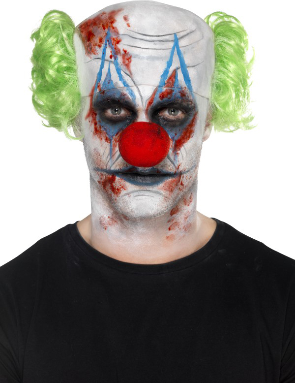Kit maquillage et accessoire clown sinistre adulte Halloween
