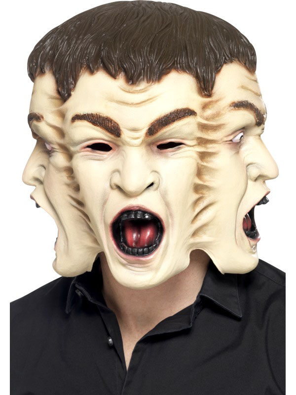 Masque aux 3 visages adulte Halloween