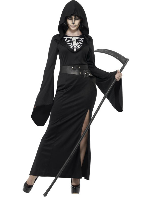 Déguisement faucheuse noire femme Halloween