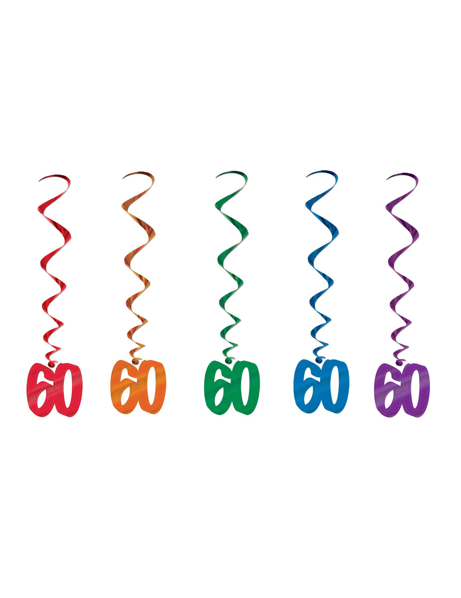 5 Suspensions spirales 60 ans