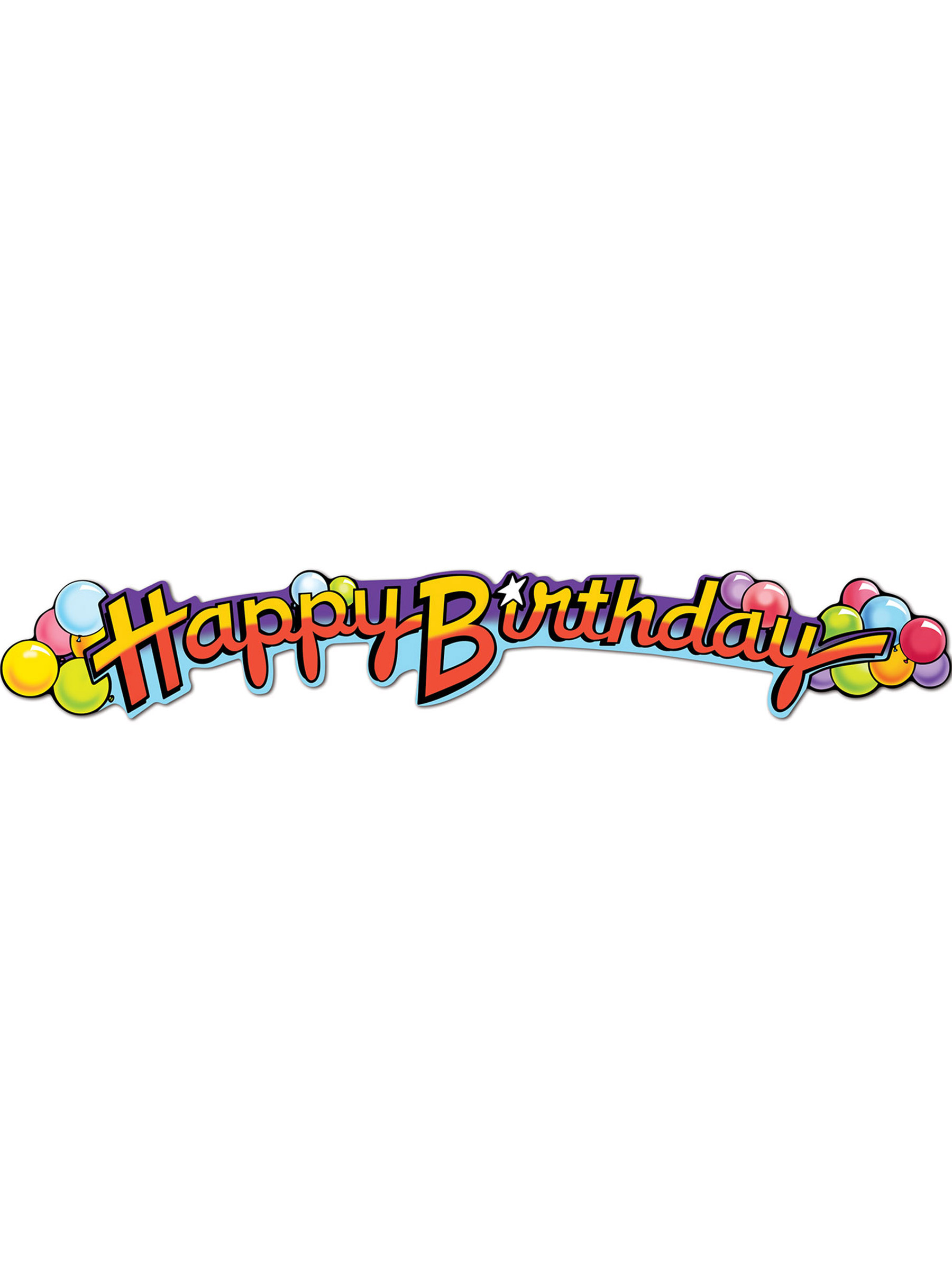 Guirlande en carton Happy Birthday 89 cm