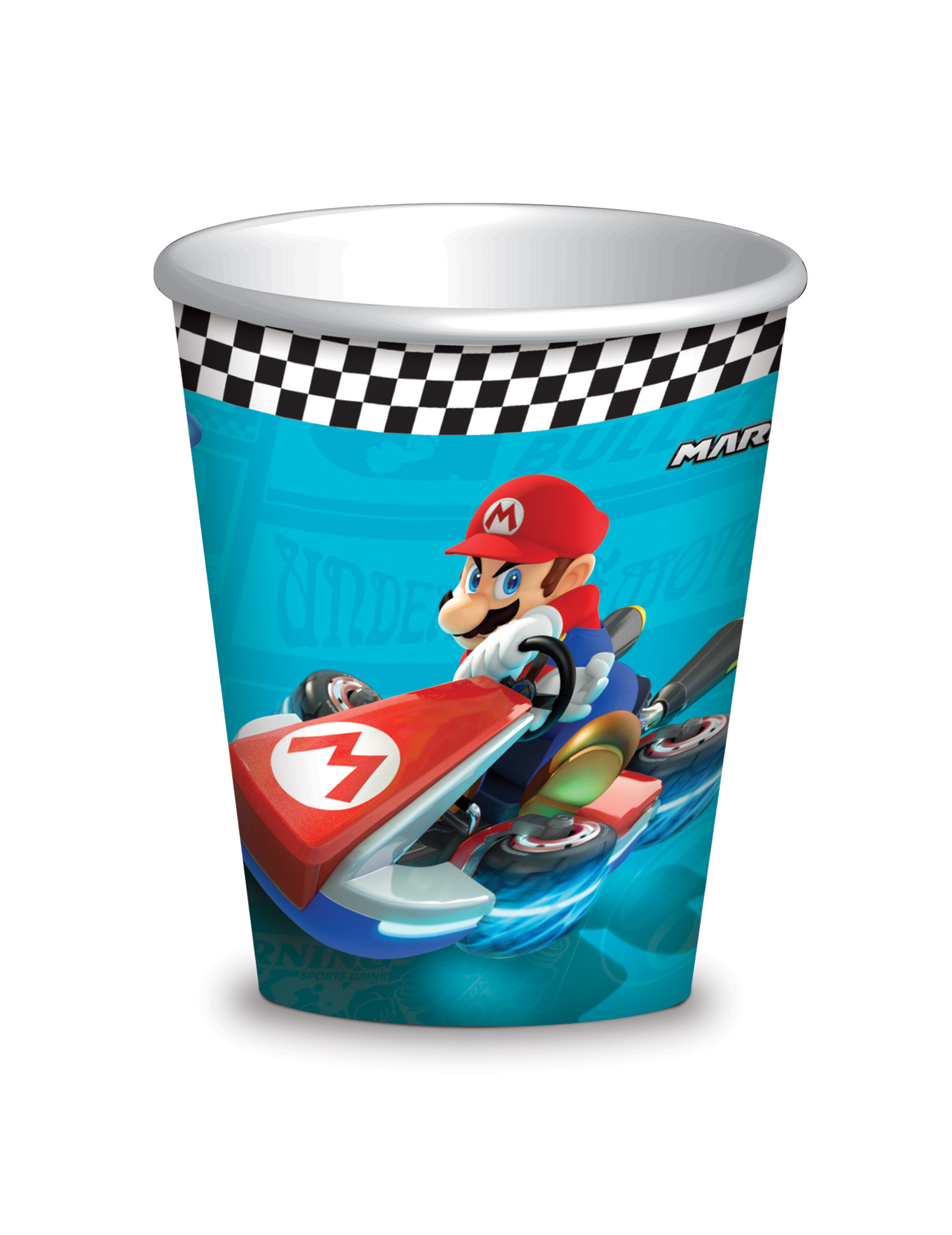 8 Gobelets carton Super Mario 26 cl
