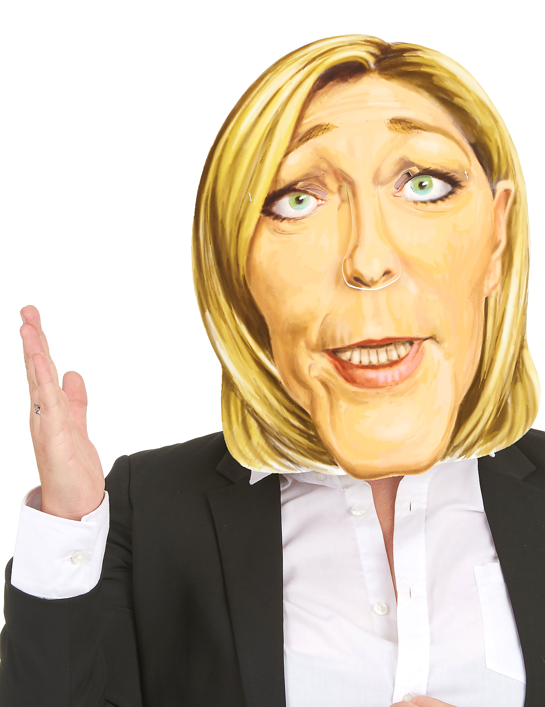 Masque en carton Marine Le Pen adulte