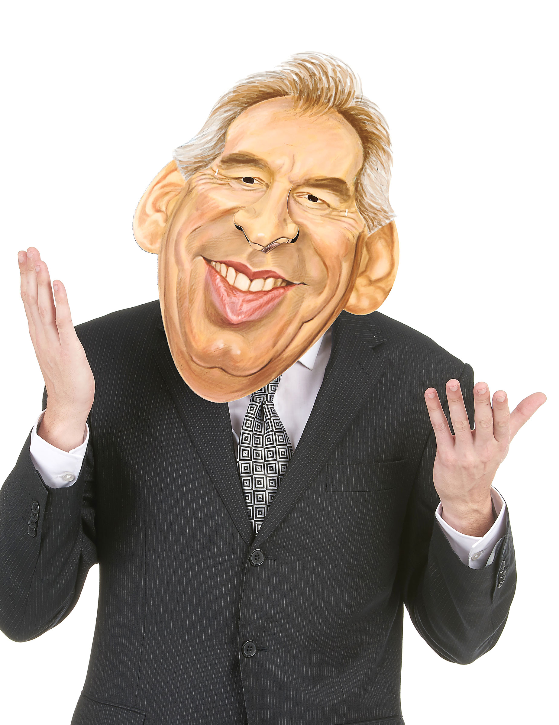 Masque en carton François Bayrou adulte