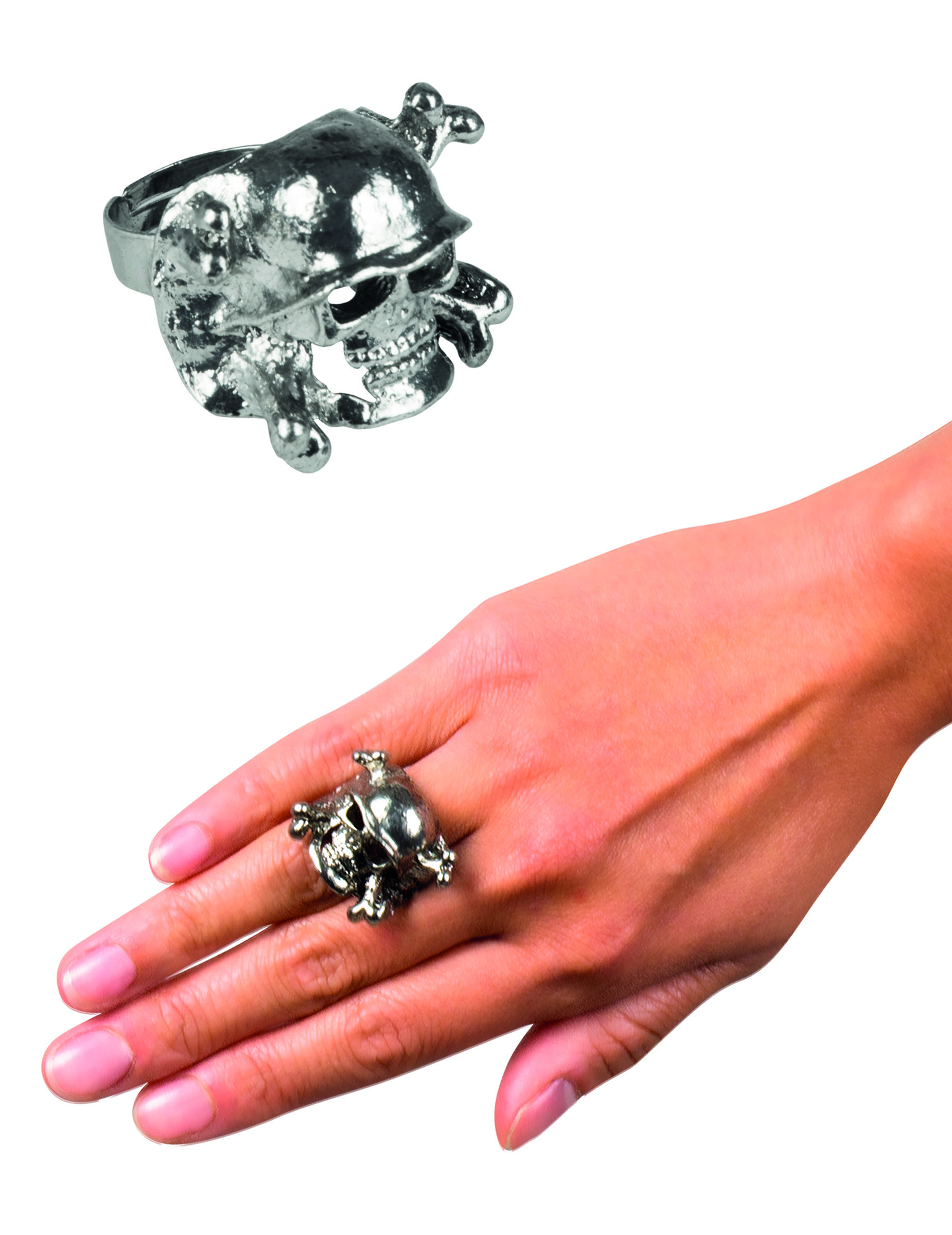 Bague métal pirate adulte