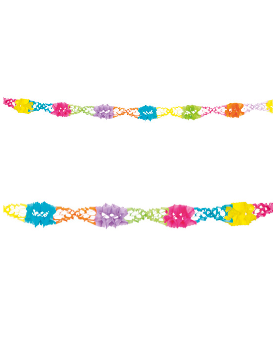 Guirlande en papier rosace multicolore 6 m