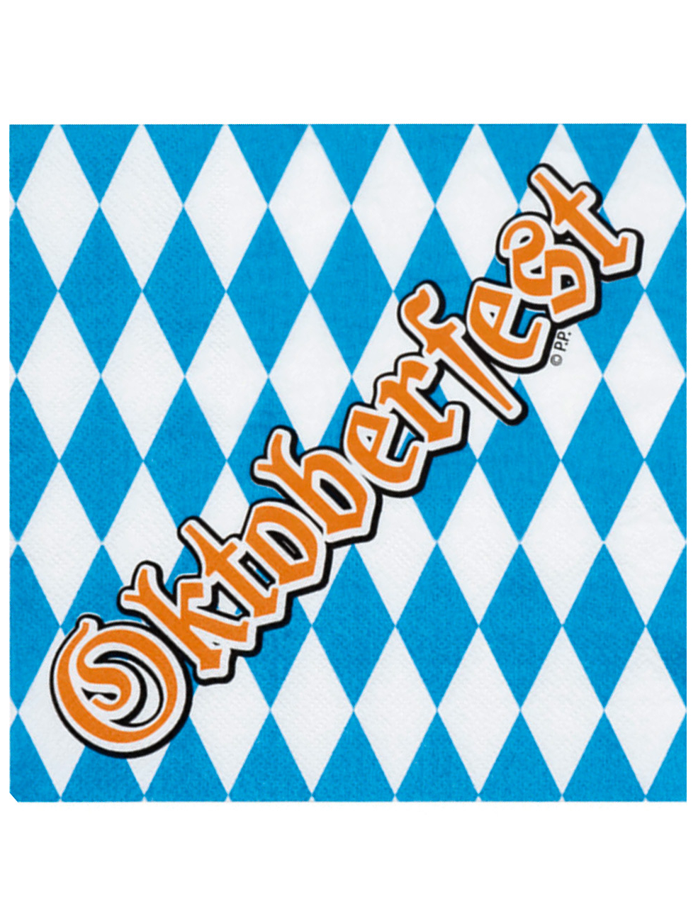 12 Serviettes en papier Oktoberfest 33 x 33 cm