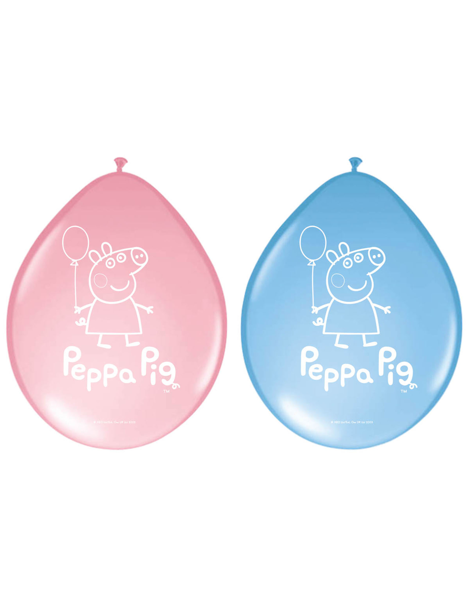8 Ballons latex Peppa Pig