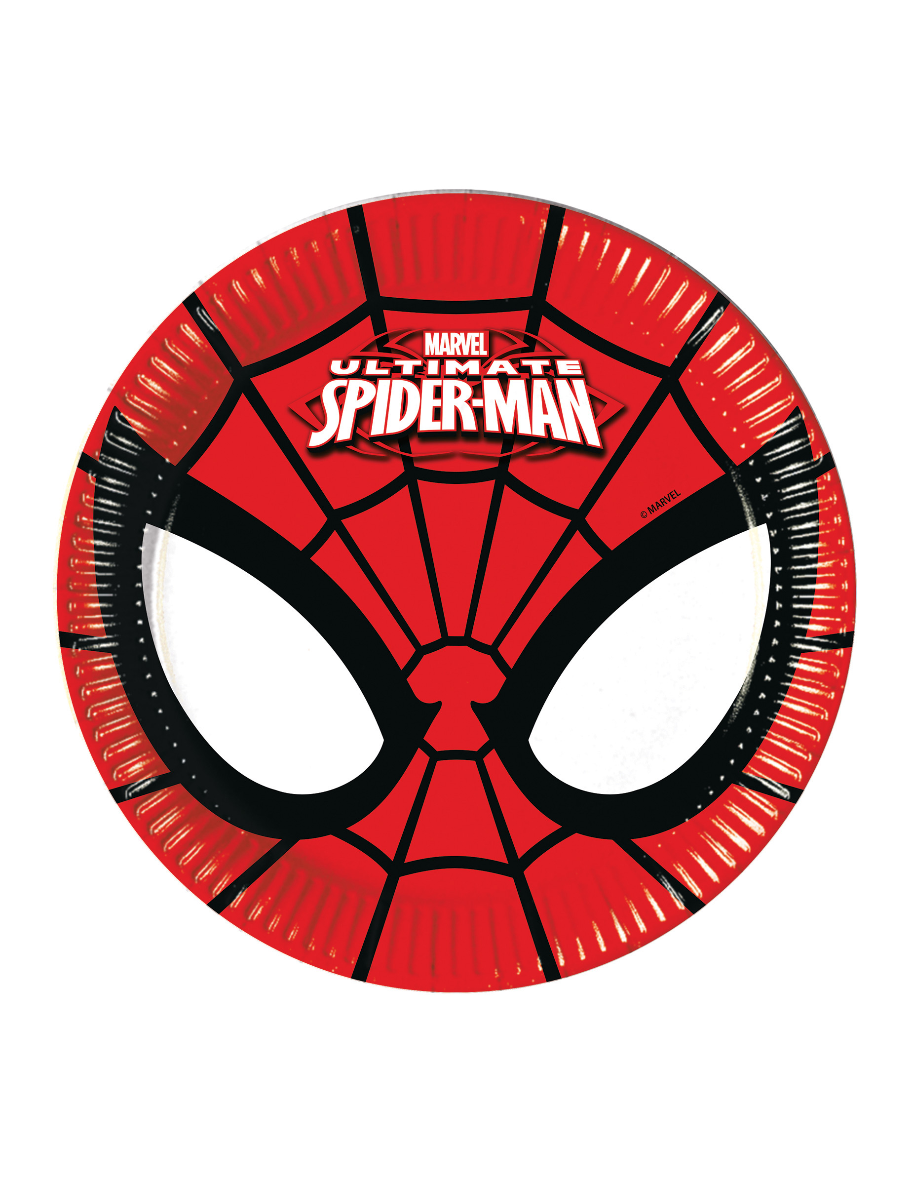 8 Petites assiettes en carton Ultimate Spiderman 18 cm