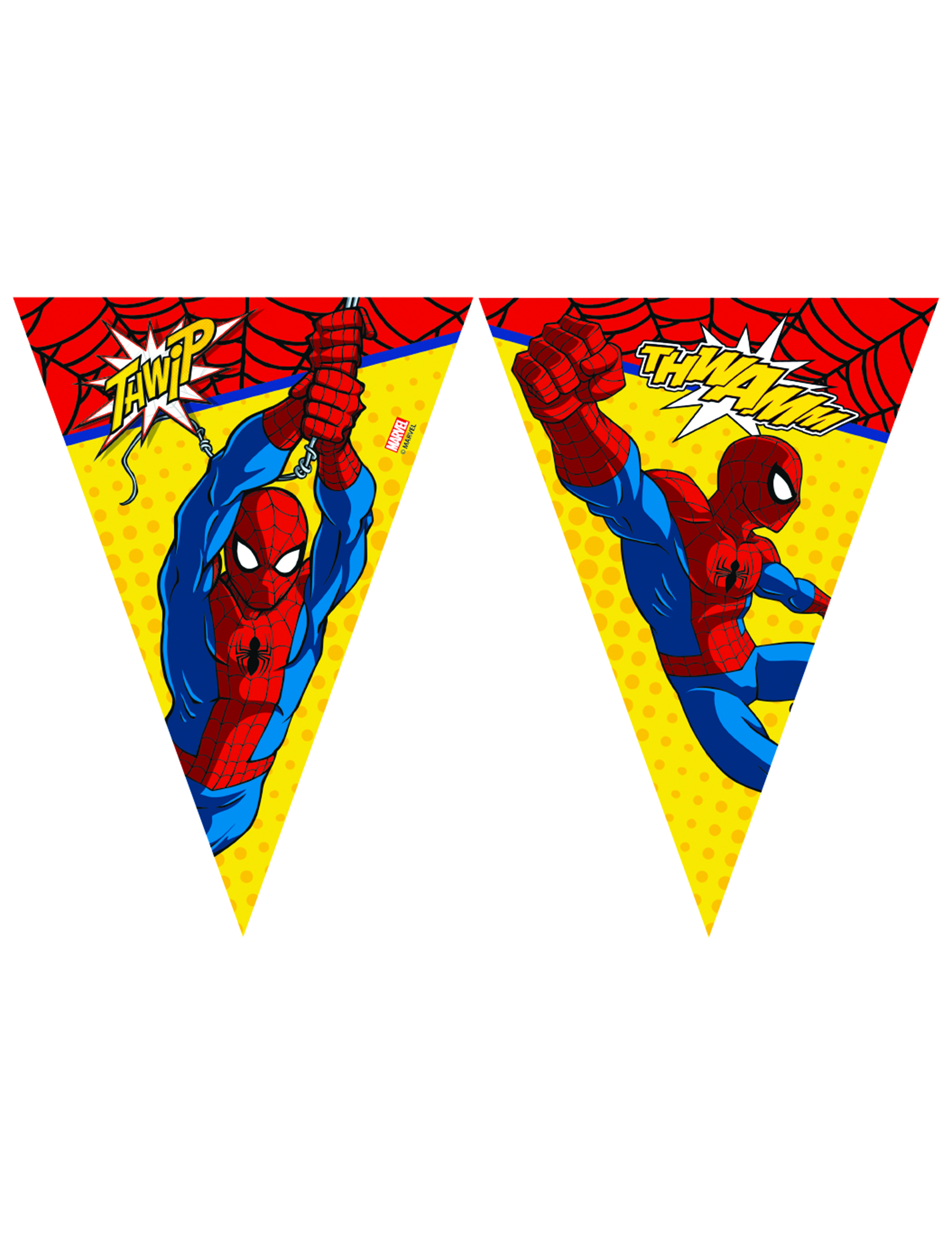 1 Guirlande fanions Ultimate Spiderman Power 2,3 m